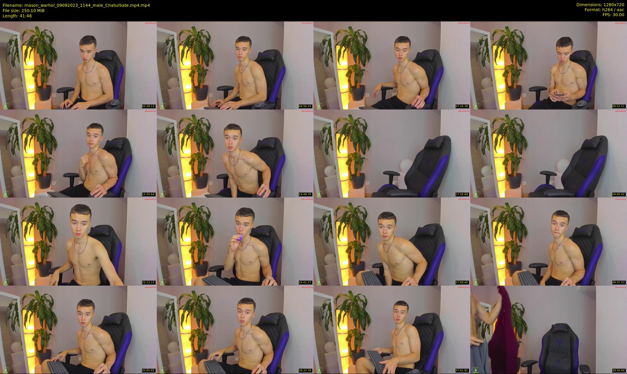 mason_warhol — 42 minute Chaturbate male cam show recording, 720p, Sep 9, 2023