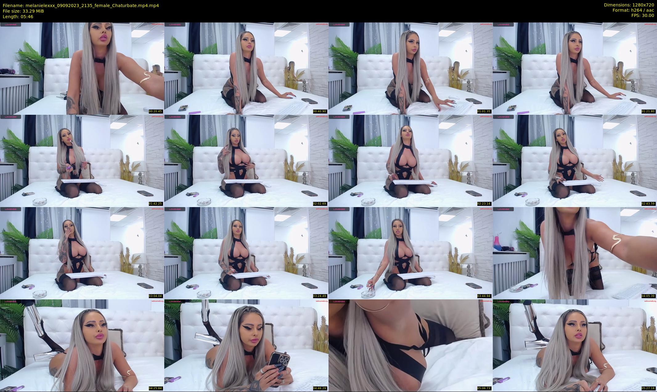 melanielexxx — 6 minute Chaturbate female cam show recording, 720p, Sep 9, 2023