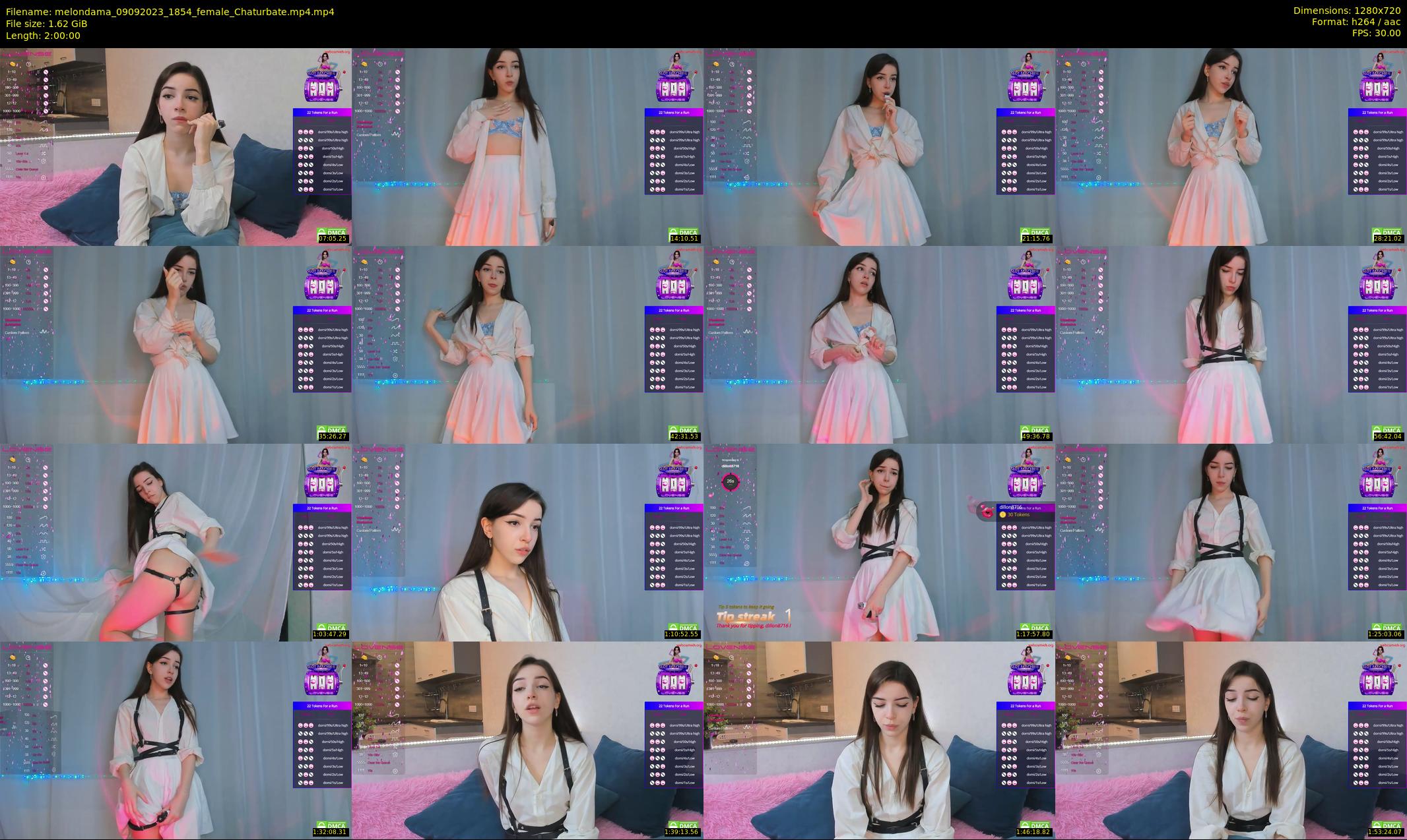 melondama — 120 minute Chaturbate female cam show recording, 720p, Sep 9, 2023