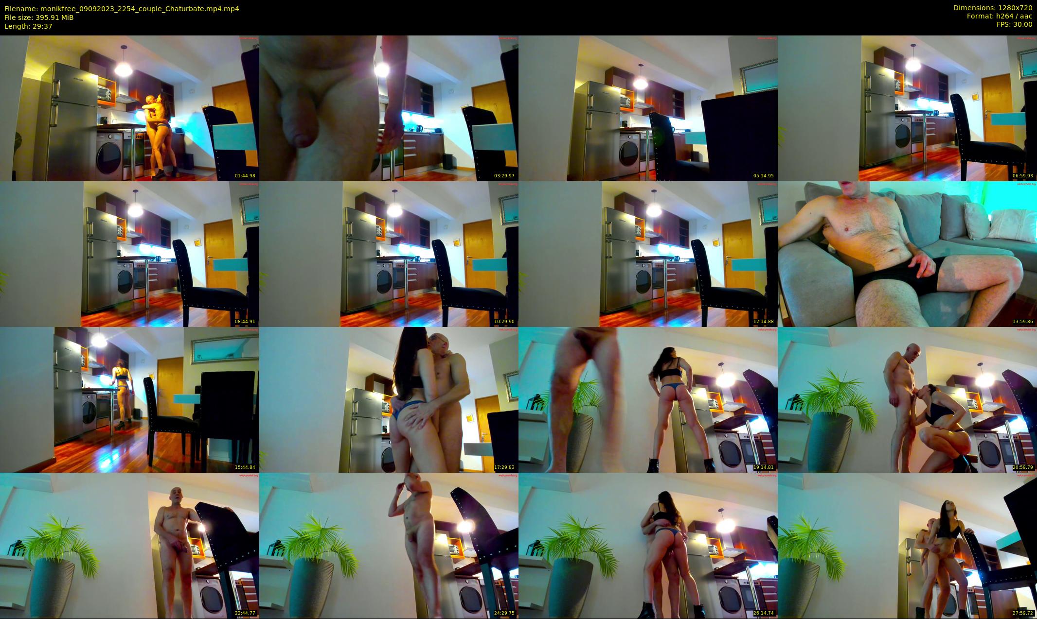 monikfree — 30 minute Chaturbate couple cam show recording, 720p, Sep 9, 2023
