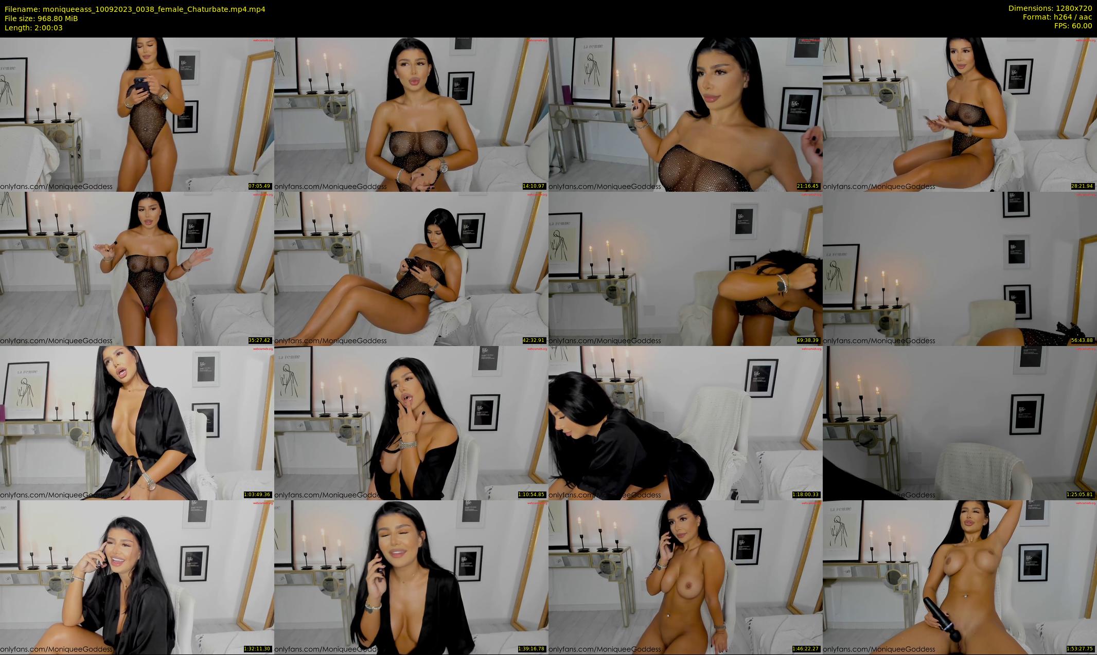 moniqueeass — 121 minute Chaturbate female cam show recording, 720p, Sep 10, 2023