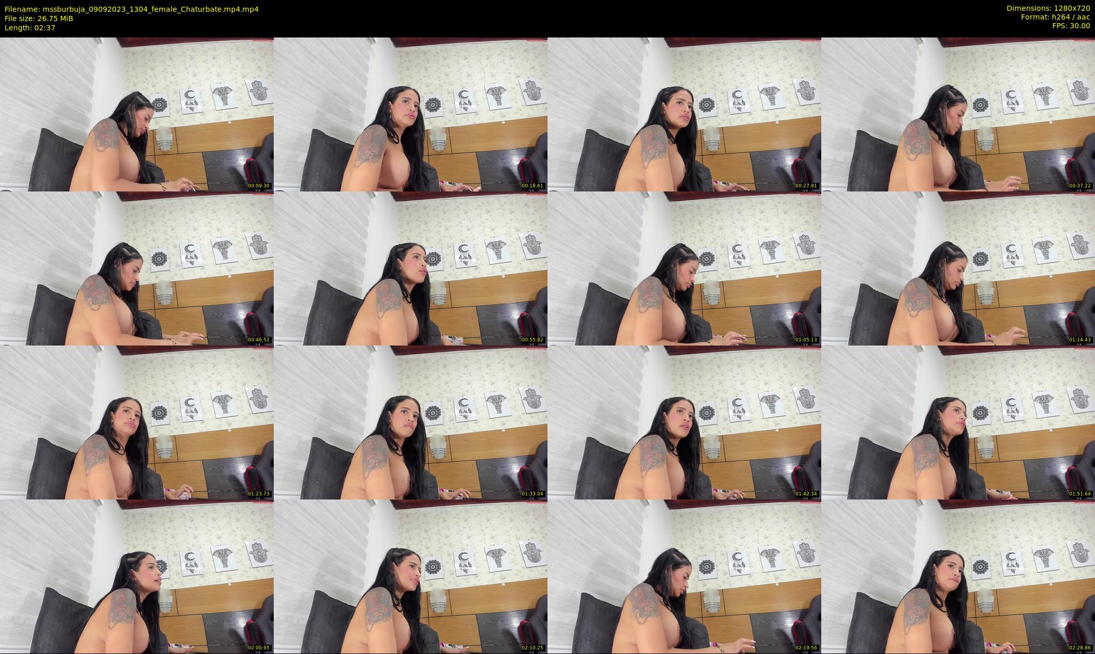mssburbuja — 3 minute Chaturbate female cam show recording, 720p, Sep 9, 2023