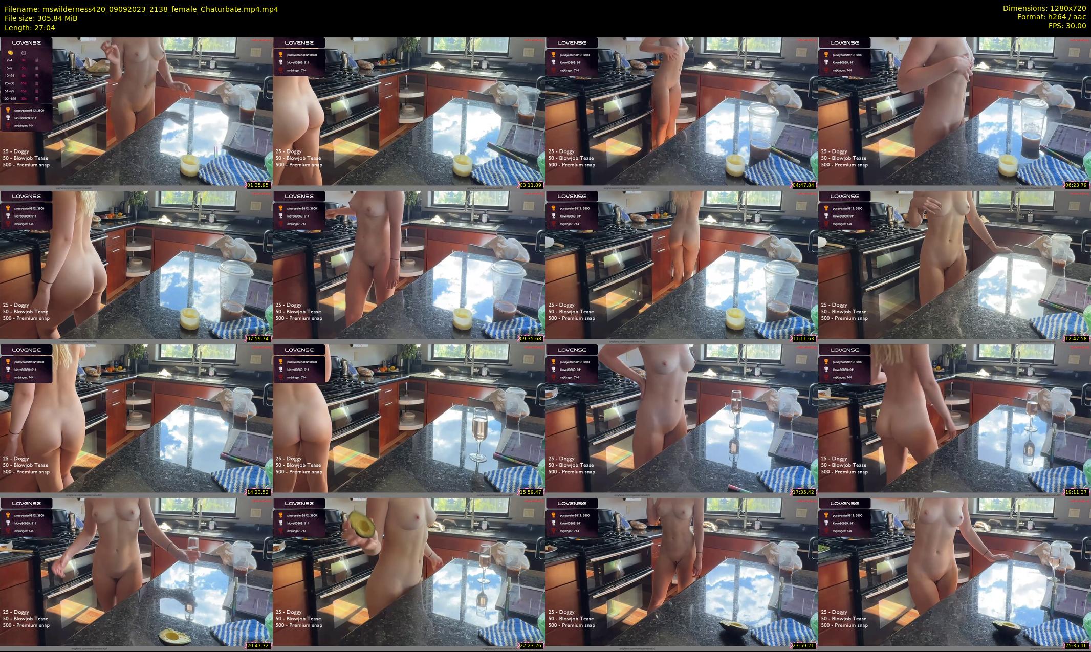 mswilderness420 — 28 minute Chaturbate female cam show recording, 720p, Sep 9, 2023