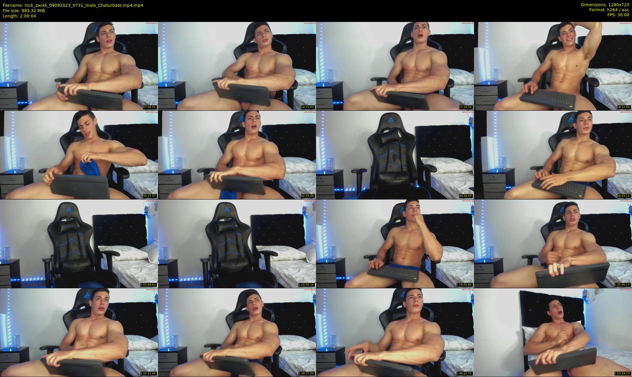 nick_zackk — 121 minute Chaturbate male cam show recording, 720p, Sep 9, 2023