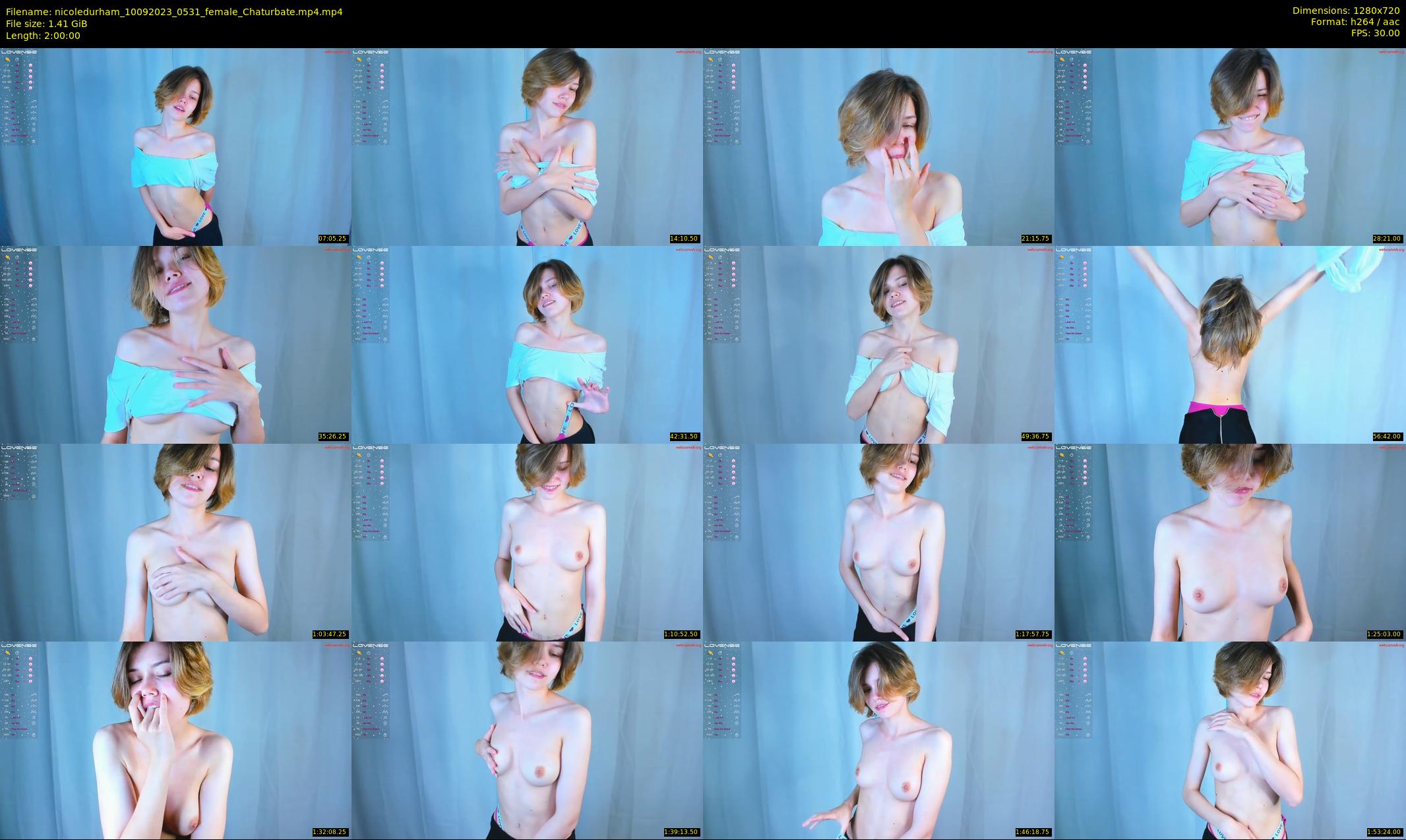 nicoledurham — 120 minute Chaturbate female cam show recording, 720p, Sep 10, 2023