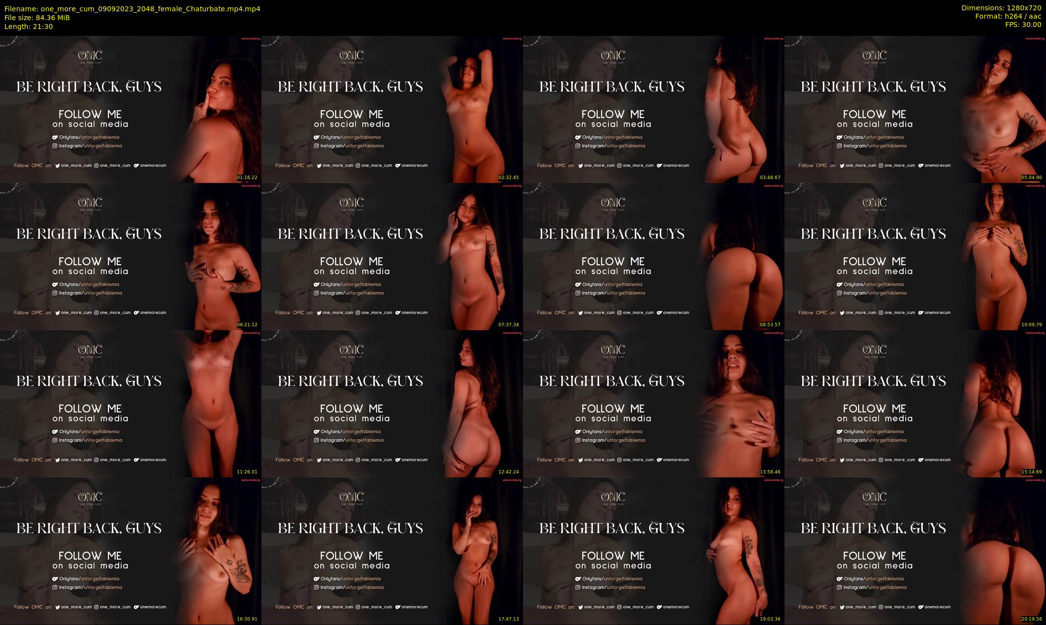one_more_cum — 22 minute Chaturbate couple cam show recording, 720p, Sep 9, 2023