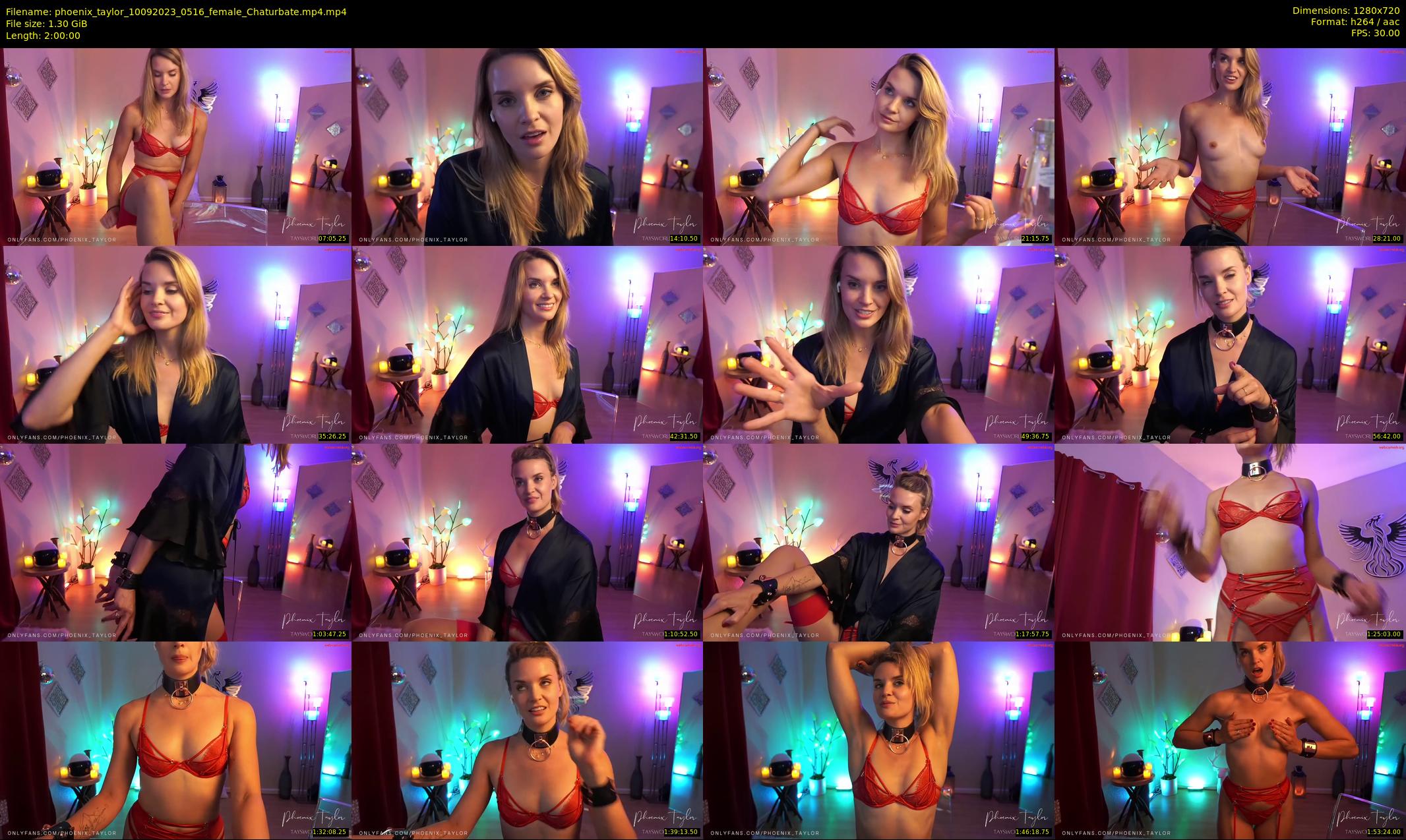 phoenix_taylor — 120 minute Chaturbate female cam show recording, 720p, Sep 10, 2023