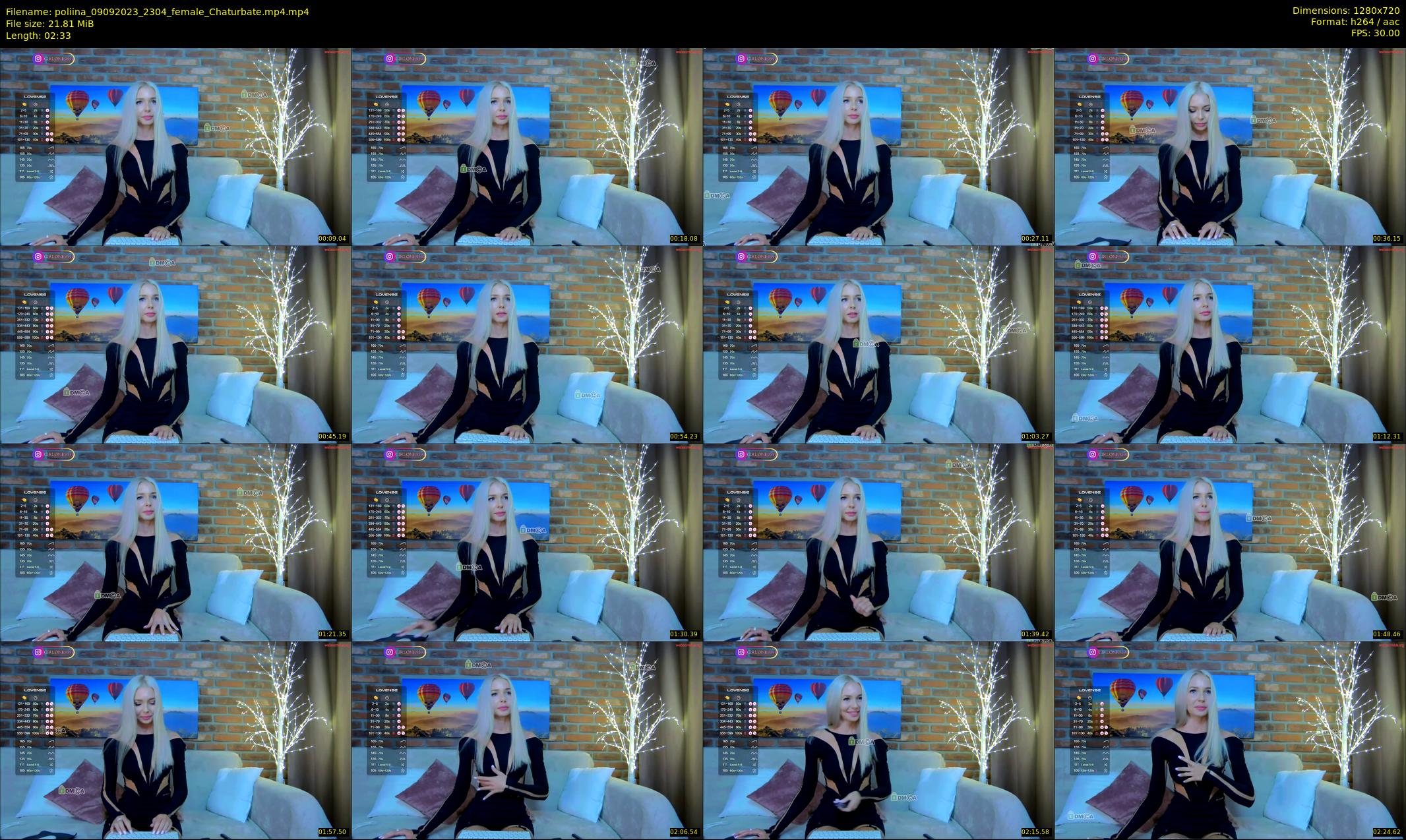 poliina — 3 minute Chaturbate female cam show recording, 720p, Sep 9, 2023