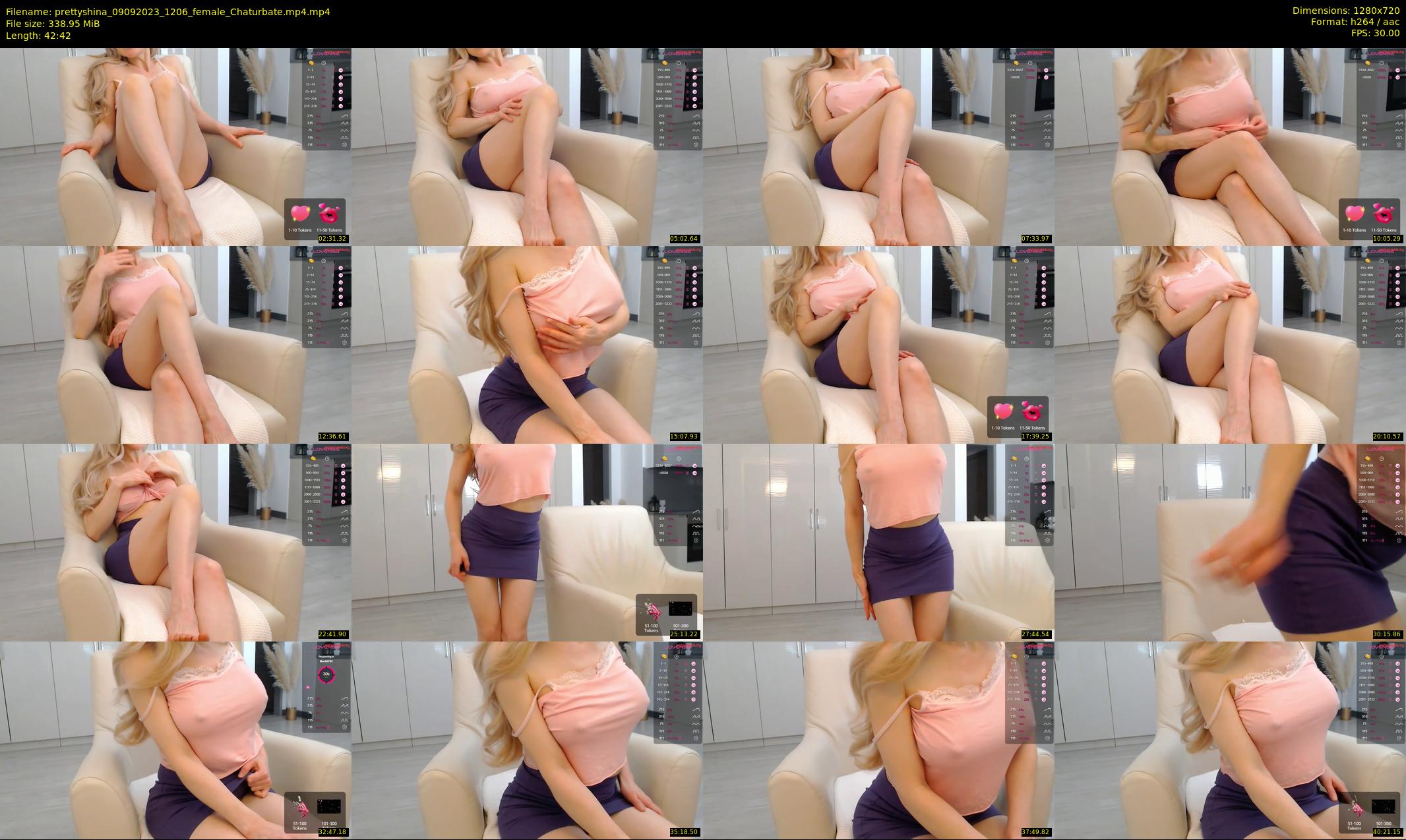 prettyshina — 43 minute Chaturbate female cam show recording, 720p, Sep 9, 2023