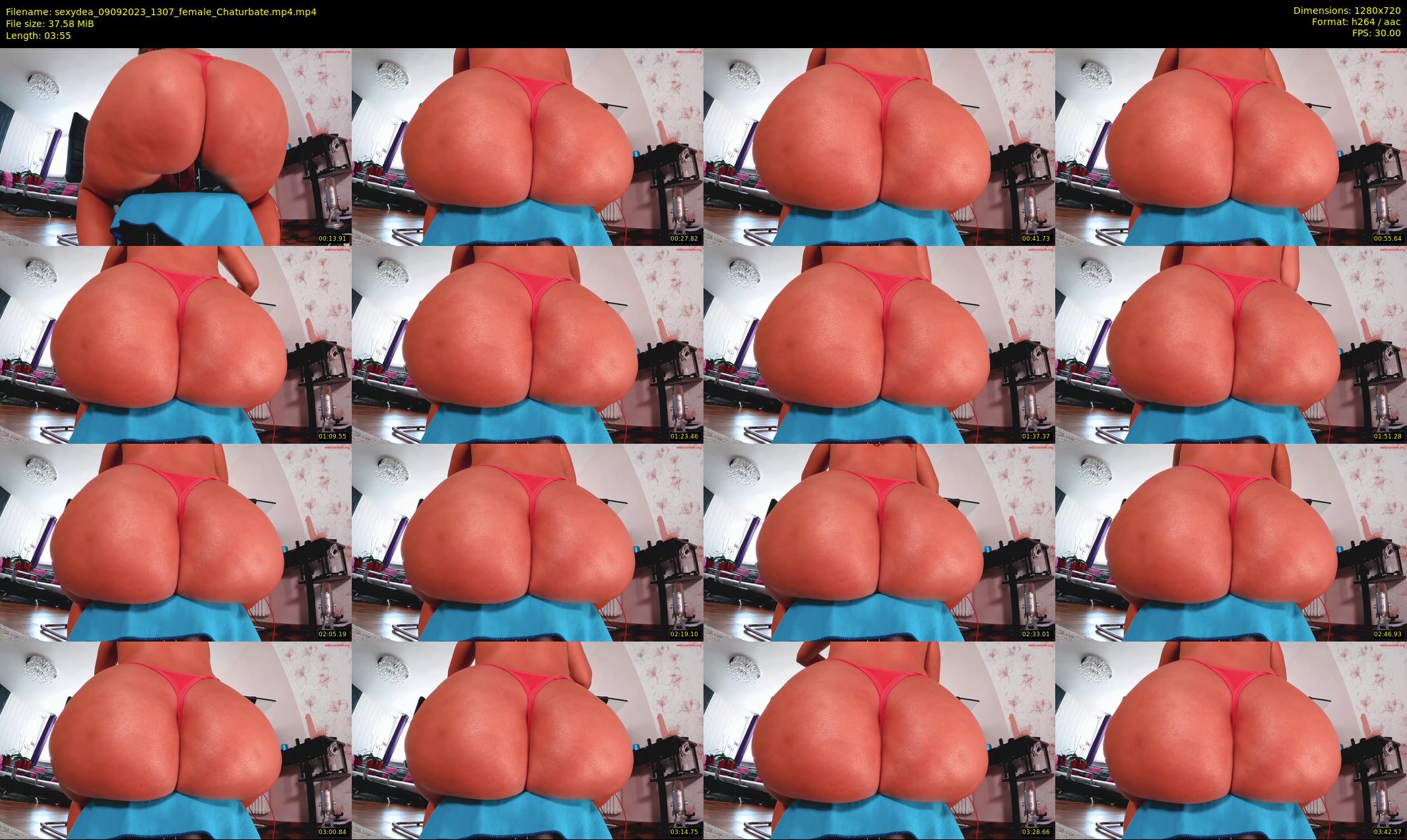 sexydea — 4 minute Chaturbate female cam show recording, 720p, Sep 9, 2023