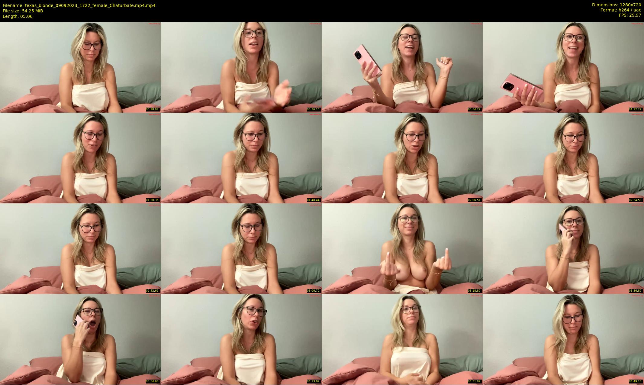 texas_blonde — 6 minute Chaturbate female cam show recording, 720p, Sep 9, 2023