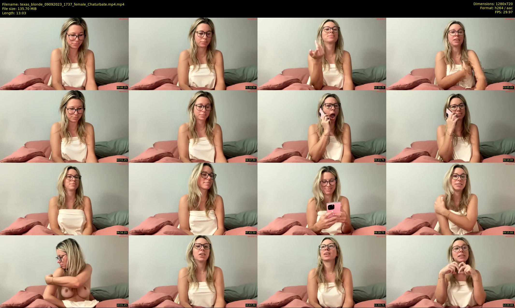 texas_blonde — 14 minute Chaturbate female cam show recording, 720p, Sep 9, 2023