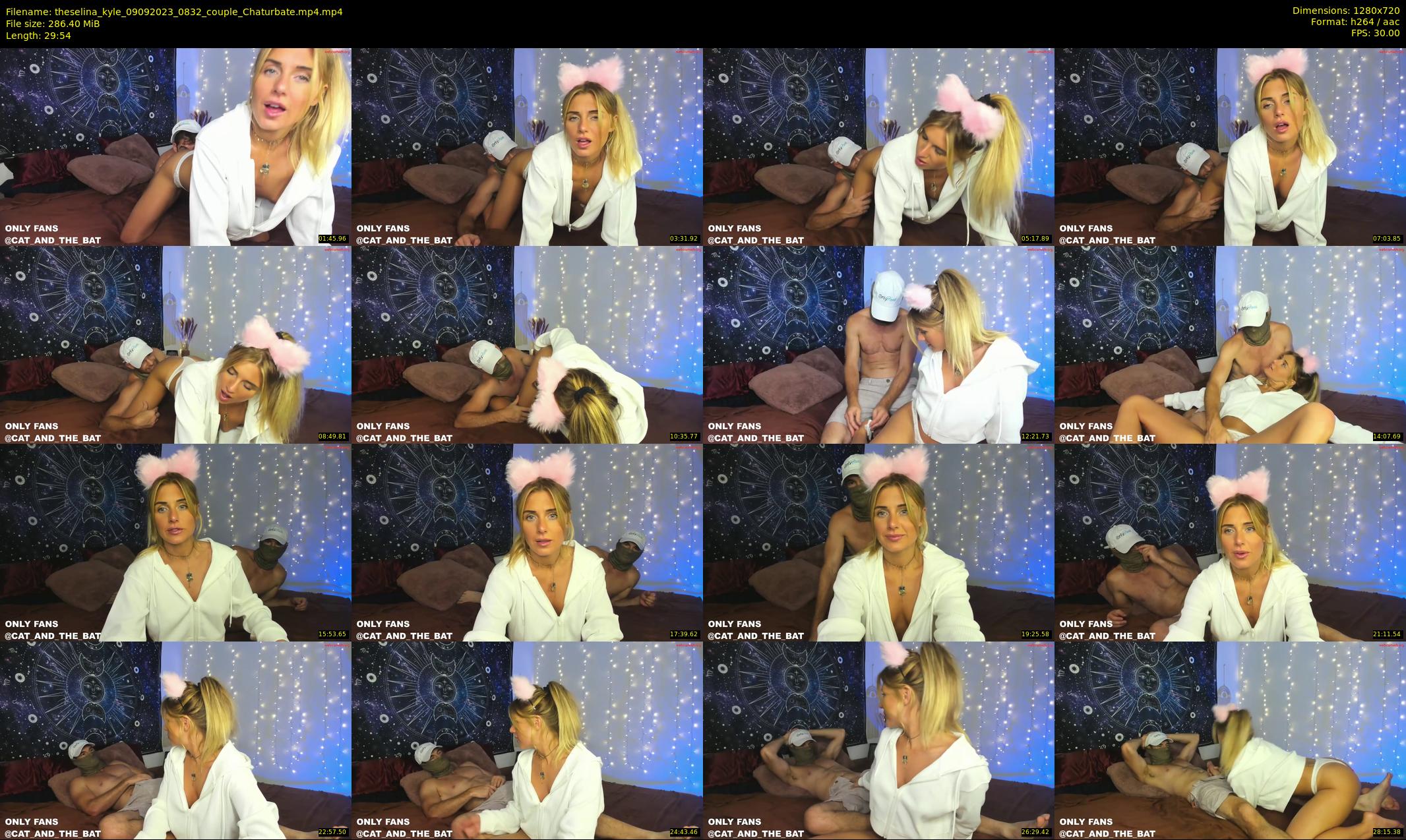 theselina_kyle — 30 minute Chaturbate female cam show recording, 720p, Sep 9, 2023