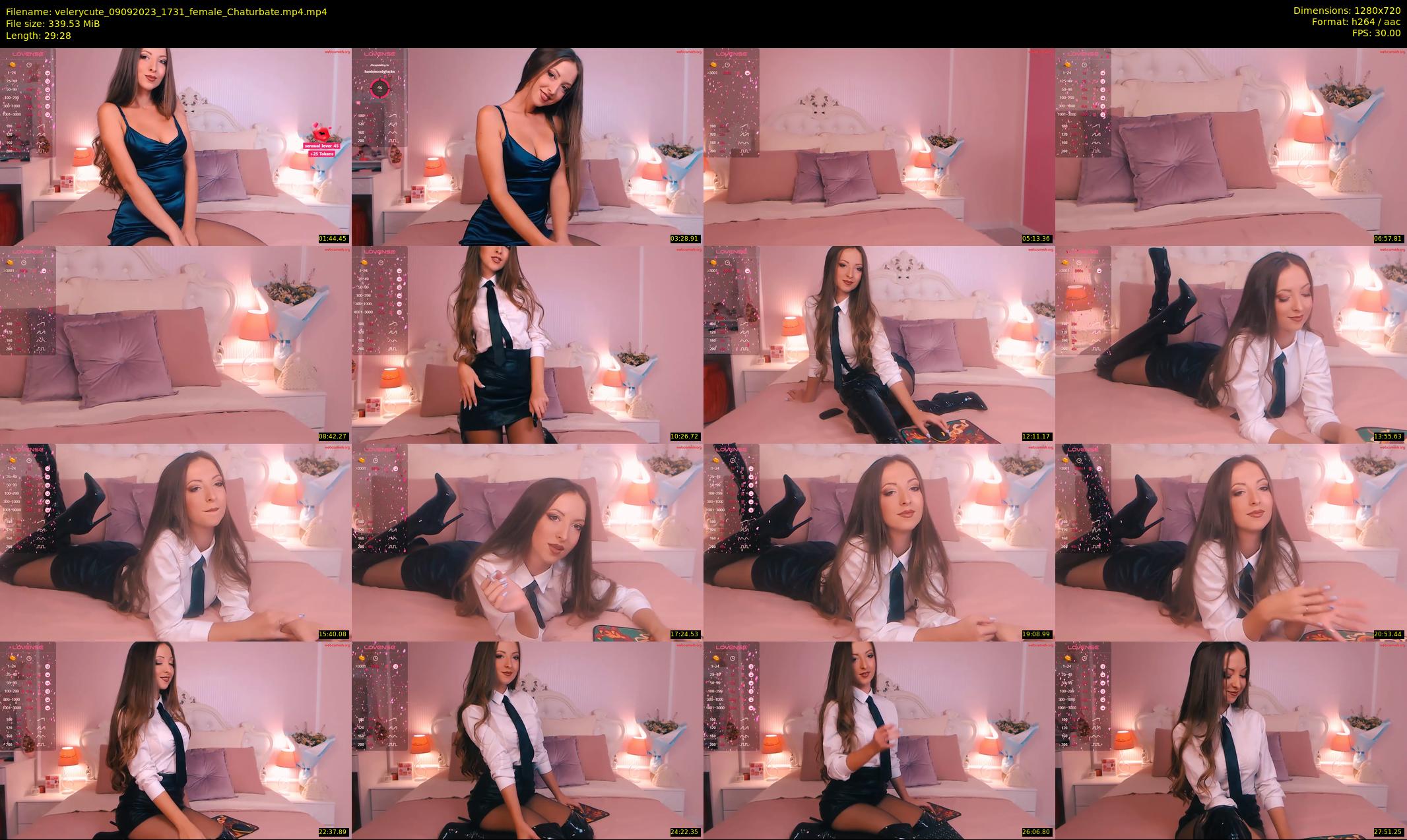 velerycute — 30 minute Chaturbate female cam show recording, 720p, Sep 9, 2023
