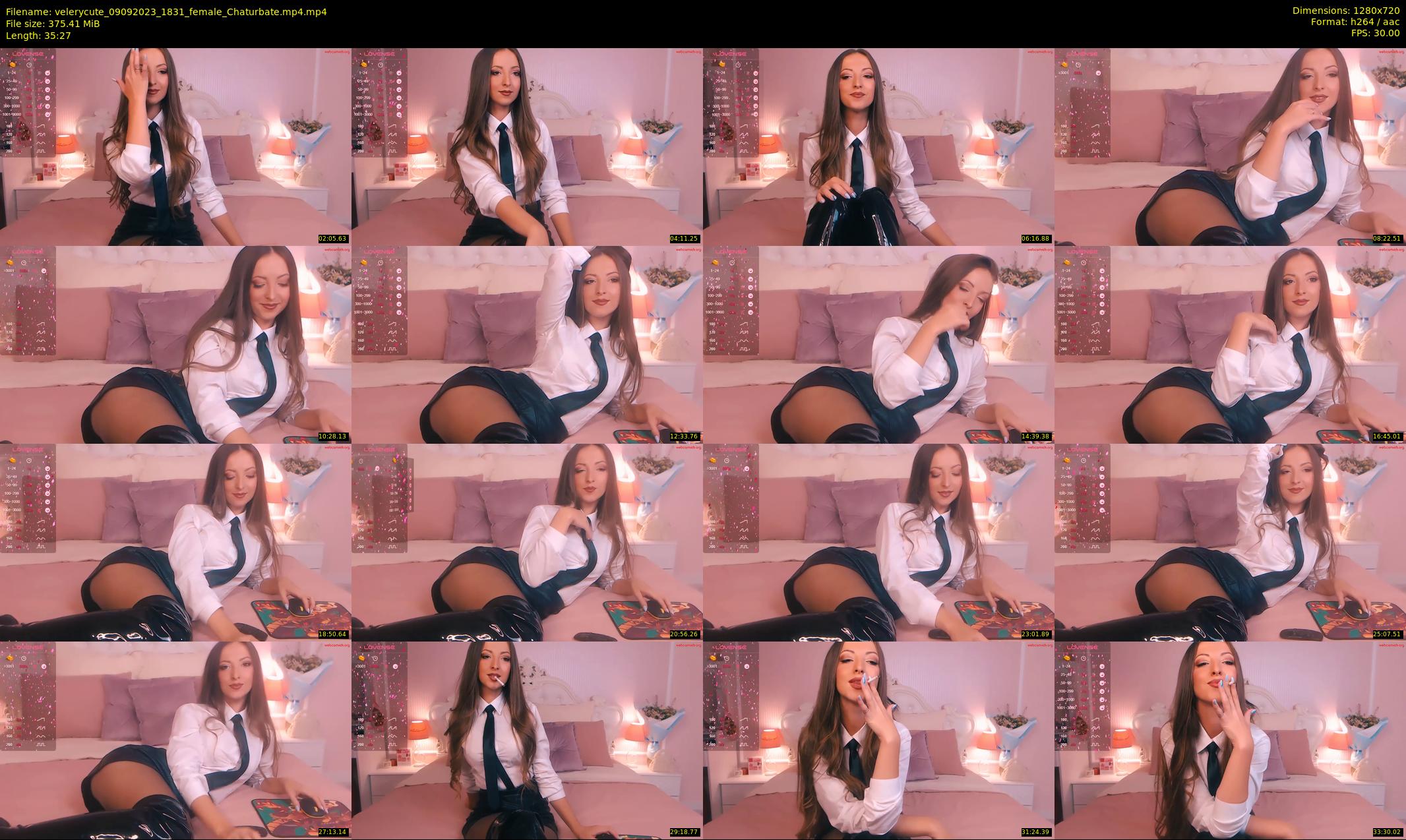 velerycute — 36 minute Chaturbate female cam show recording, 720p, Sep 9, 2023