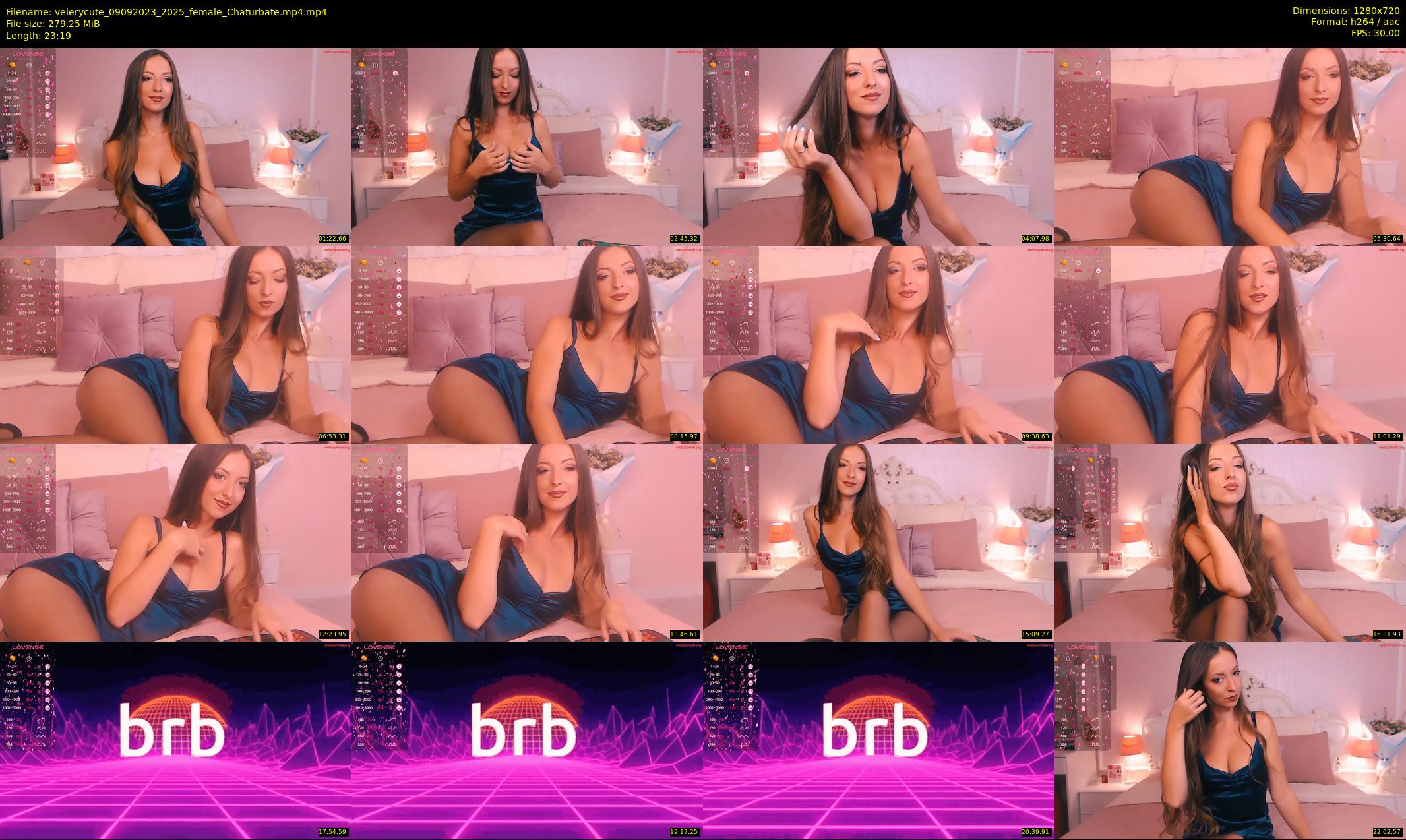 velerycute — 24 minute Chaturbate female cam show recording, 720p, Sep 9, 2023