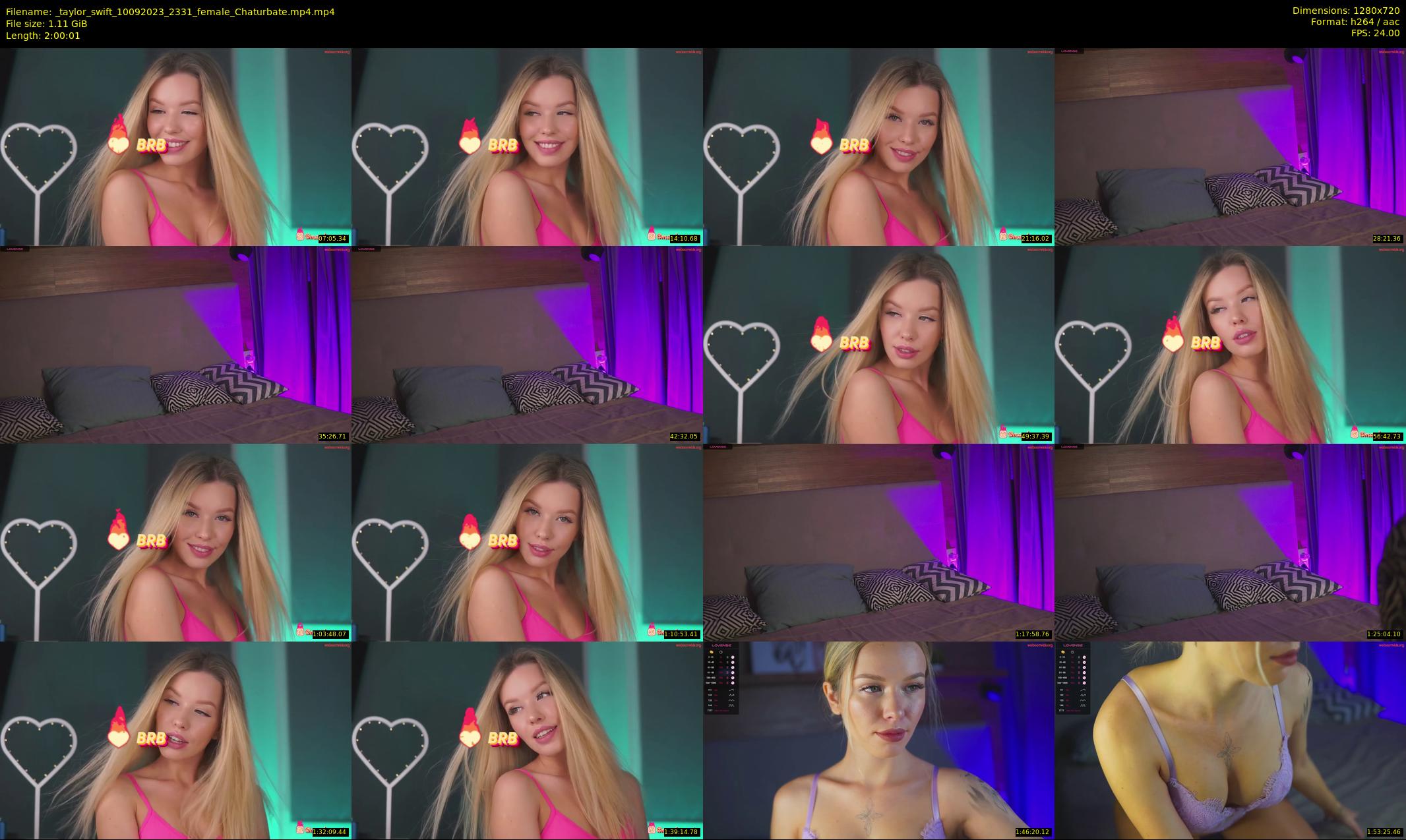 _taylor_swift — 121 minute Chaturbate female cam show recording, 720p, Sep 10, 2023
