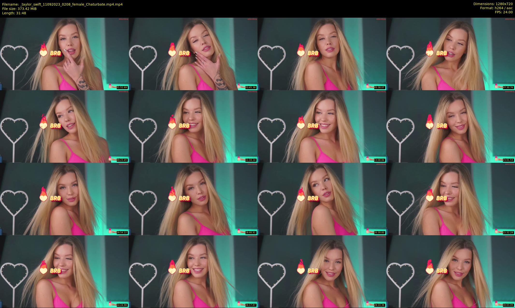 _taylor_swift — 32 minute Chaturbate female cam show recording, 720p, Sep 11, 2023