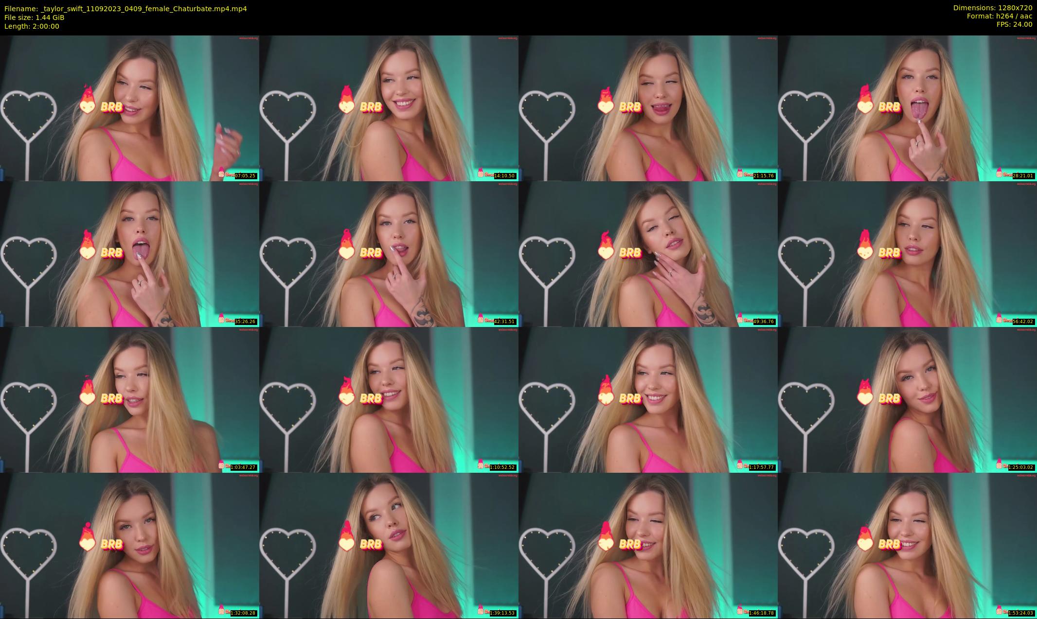 _taylor_swift — 120 minute Chaturbate female cam show recording, 720p, Sep 11, 2023
