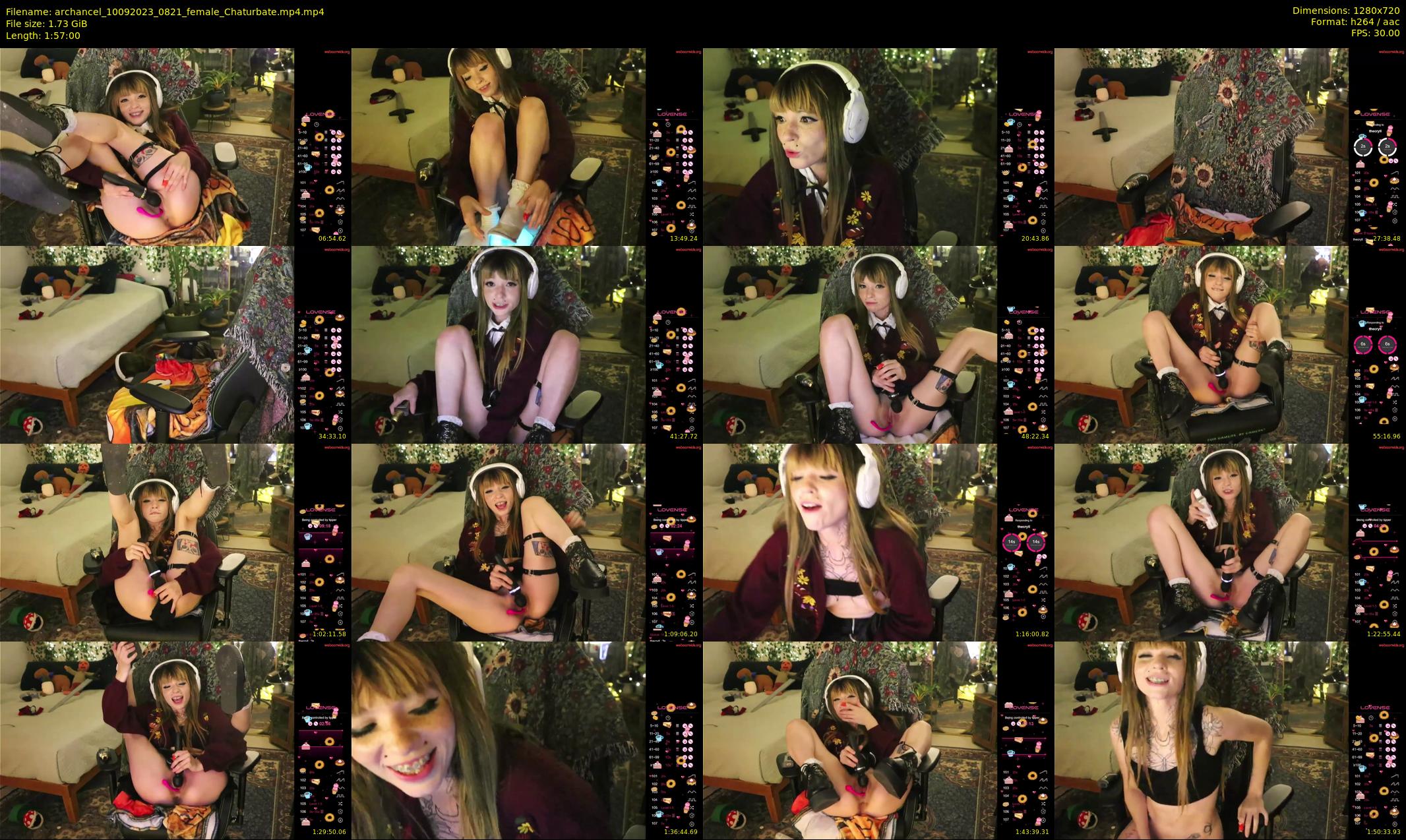 archancel — 117 minute Chaturbate female cam show recording, 720p, Sep 10, 2023
