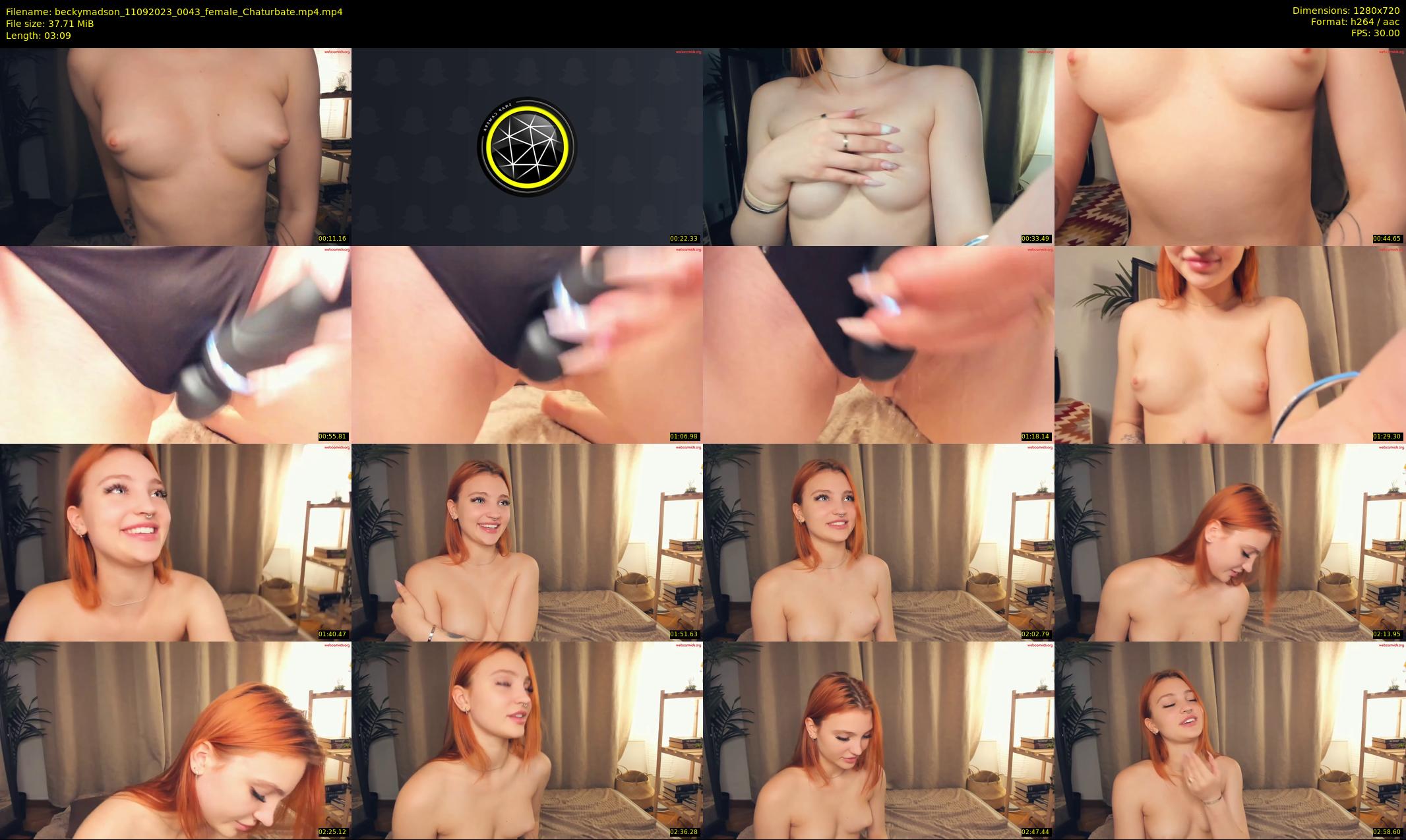 beckymadson — 4 minute Chaturbate female cam show recording, 720p, Sep 11, 2023
