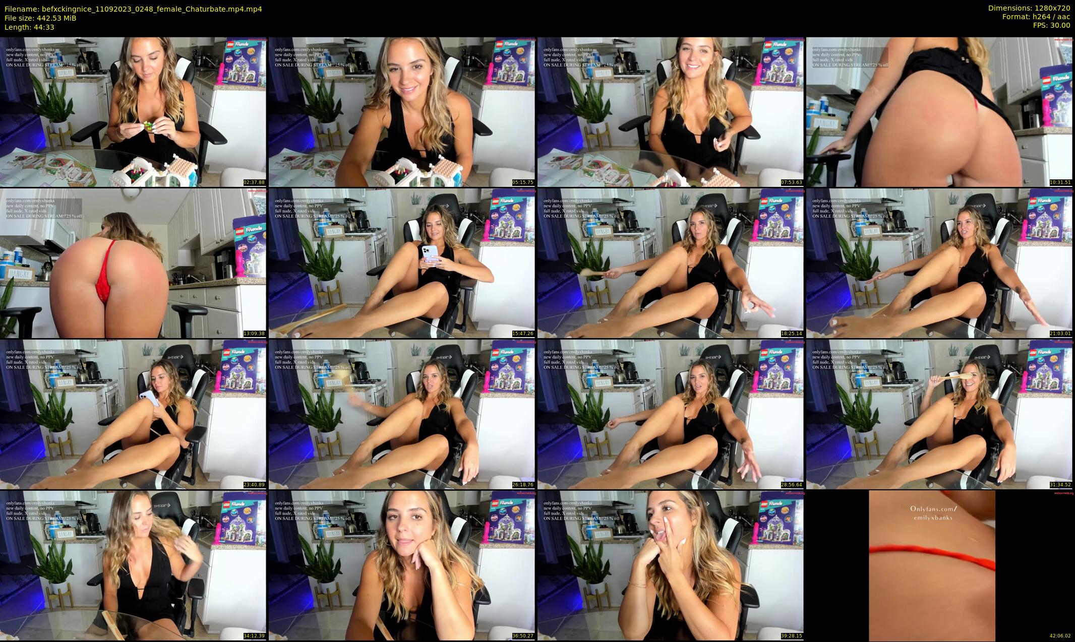 befxckingnice — 45 minute Chaturbate female cam show recording, 720p, Sep 11, 2023
