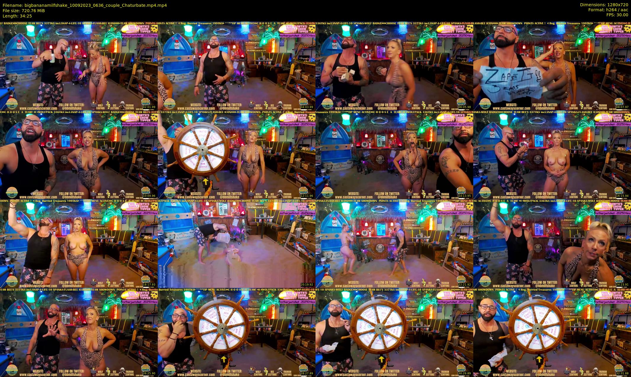 bigbananamilfshake — 35 minute Chaturbate couple cam show recording, 720p, Sep 10, 2023