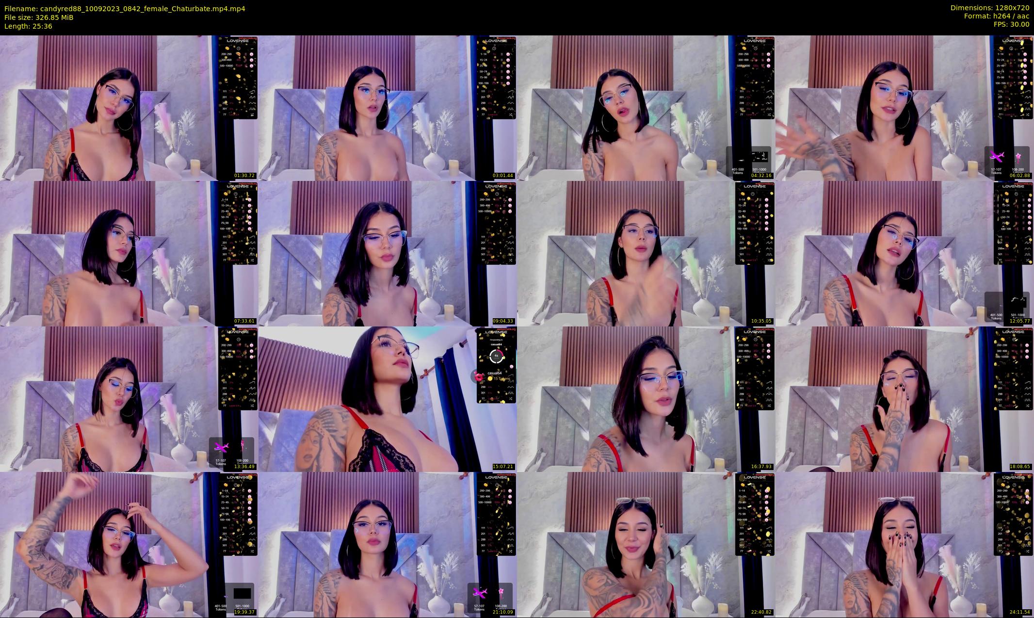 candyred88 — 26 minute Chaturbate female cam show recording, 720p, Sep 10, 2023