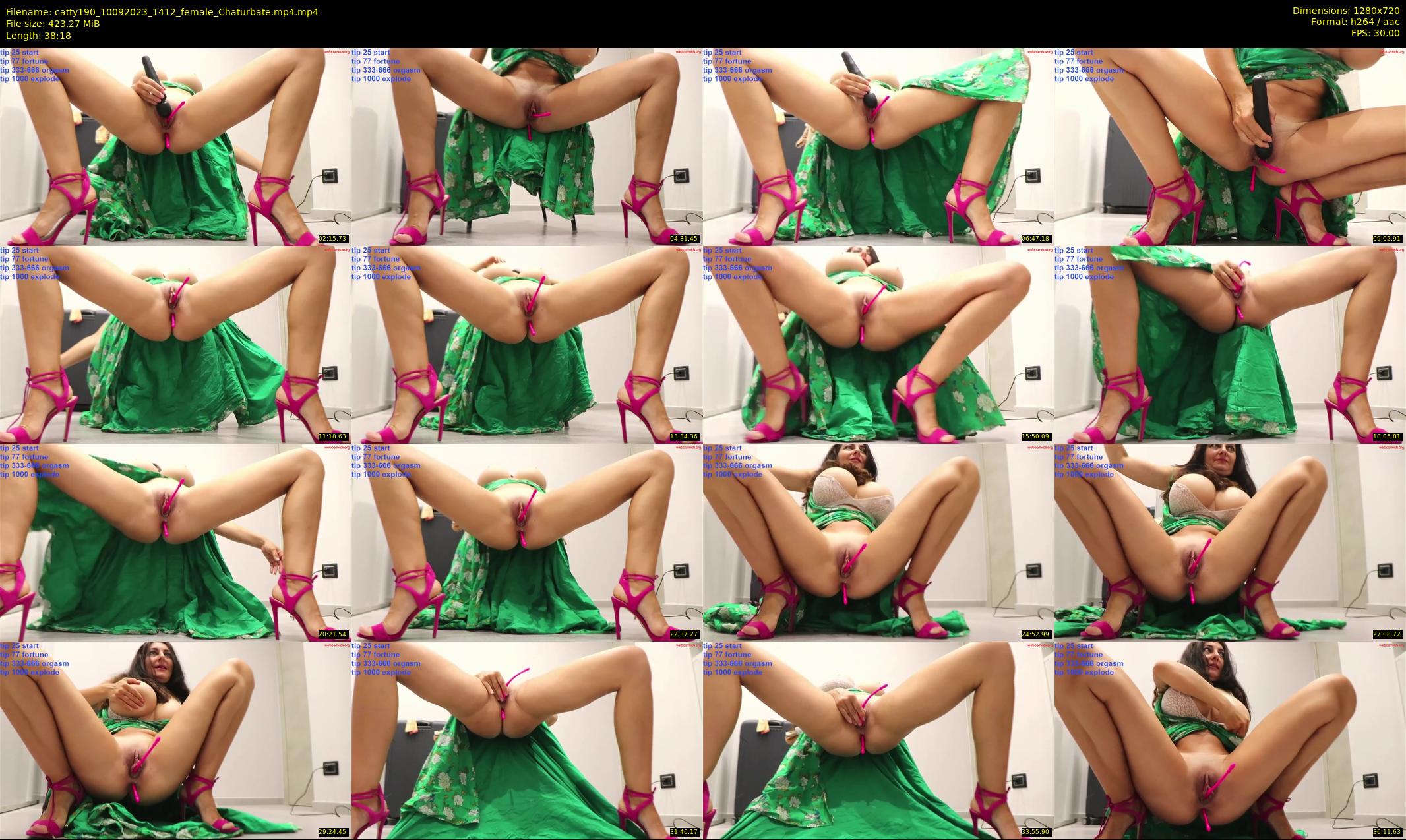 catty190 — 39 minute Chaturbate female cam show recording, 720p, Sep 10, 2023