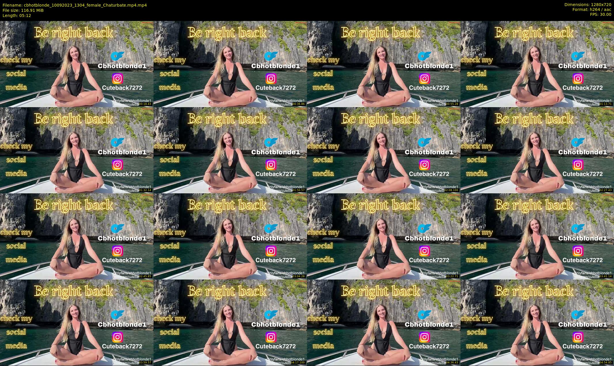 cbhotblonde — 6 minute Chaturbate female cam show recording, 720p, Sep 10, 2023