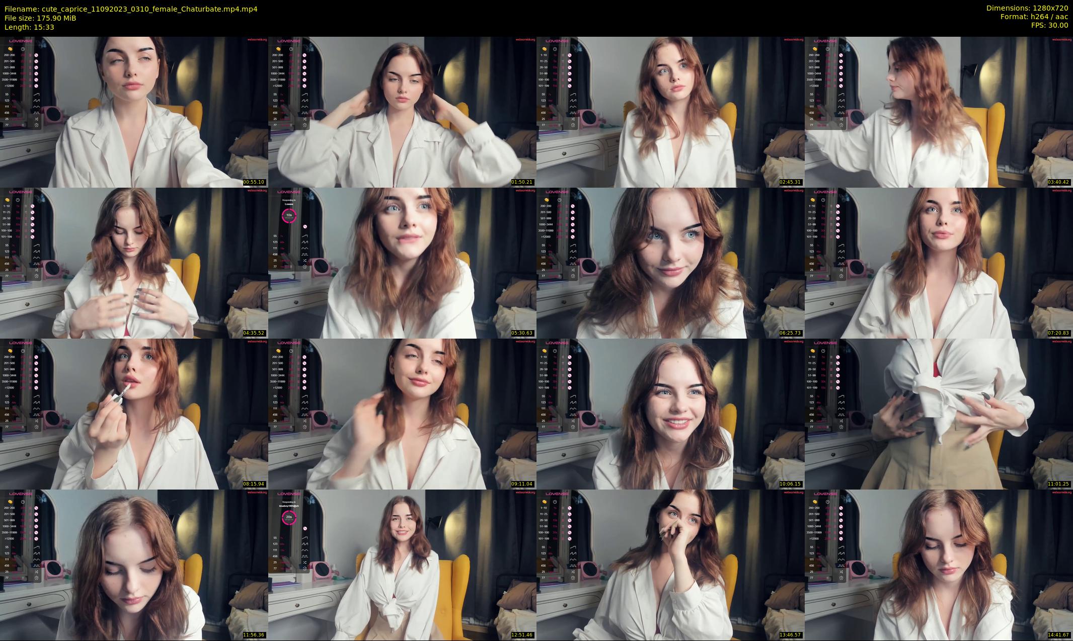 cute_caprice — 16 minute Chaturbate female cam show recording, 720p, Sep 11, 2023