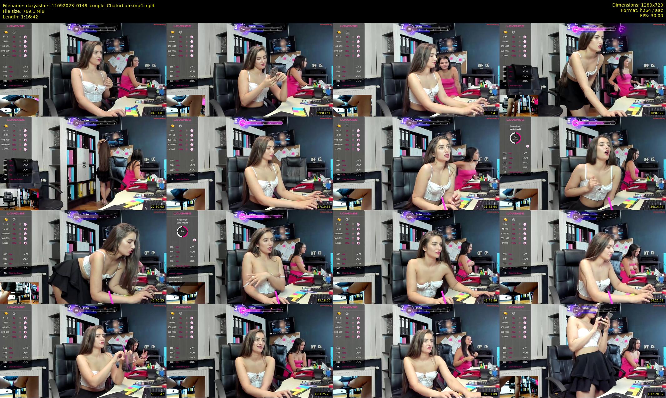 daryastars — 77 minute Chaturbate couple cam show recording, 720p, Sep 11, 2023