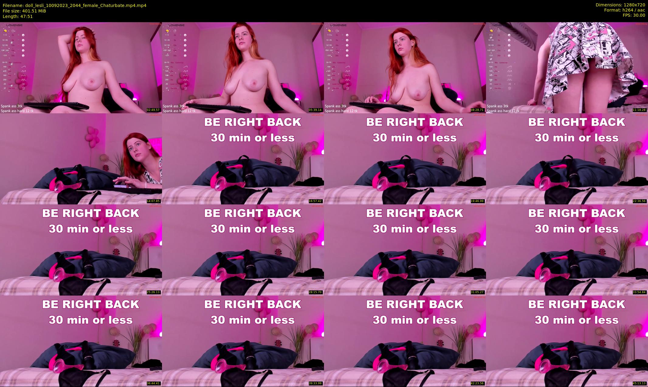 doll_lesli — 48 minute Chaturbate female cam show recording, 720p, Sep 10, 2023