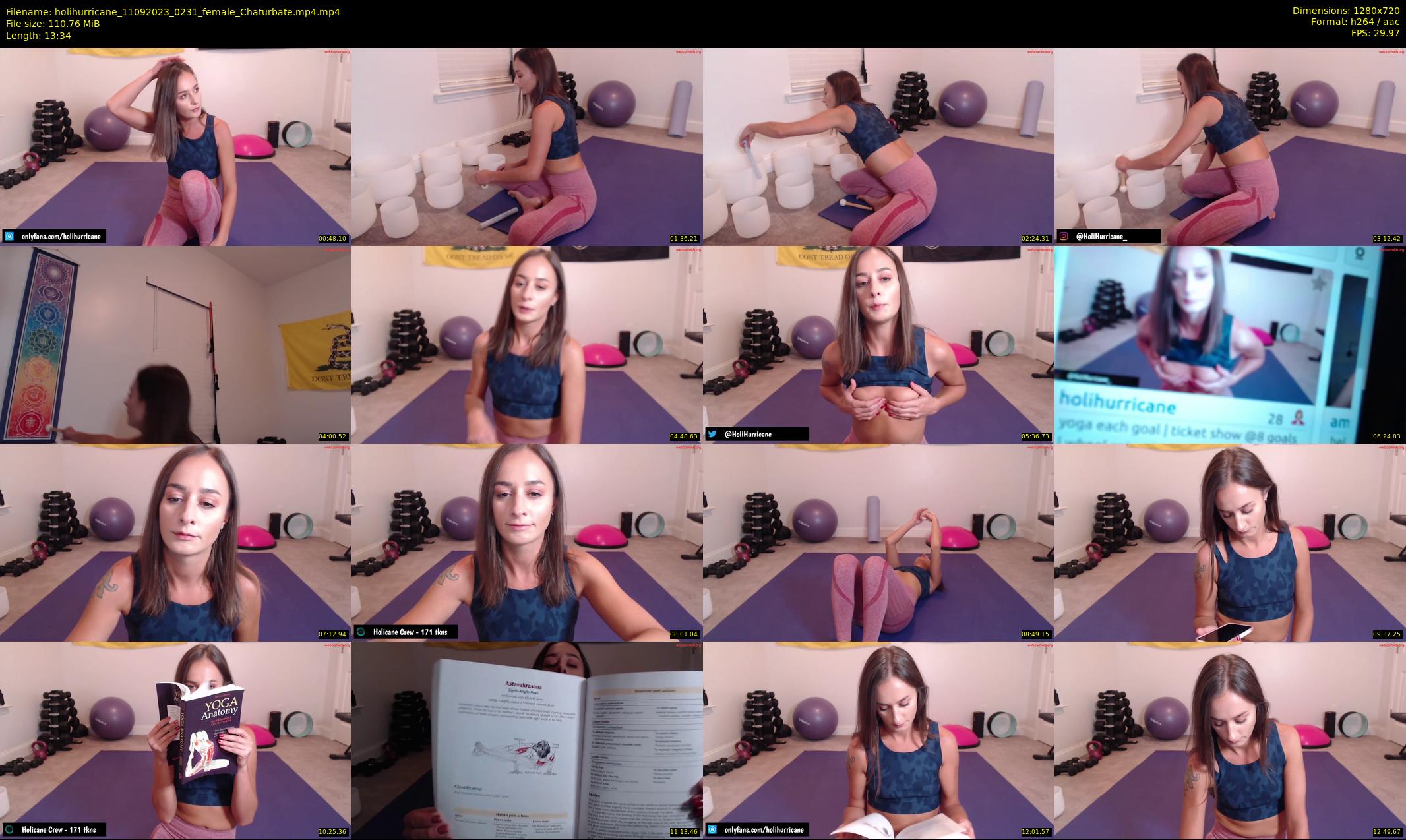 holihurricane — 14 minute Chaturbate female cam show recording, 720p, Sep 11, 2023