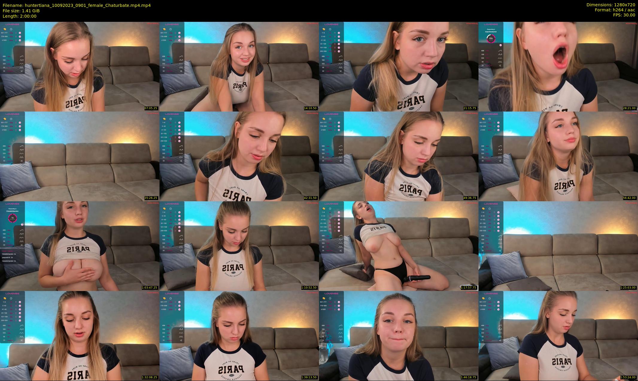 huntertiana — 120 minute Chaturbate female cam show recording, 720p, Sep 10, 2023