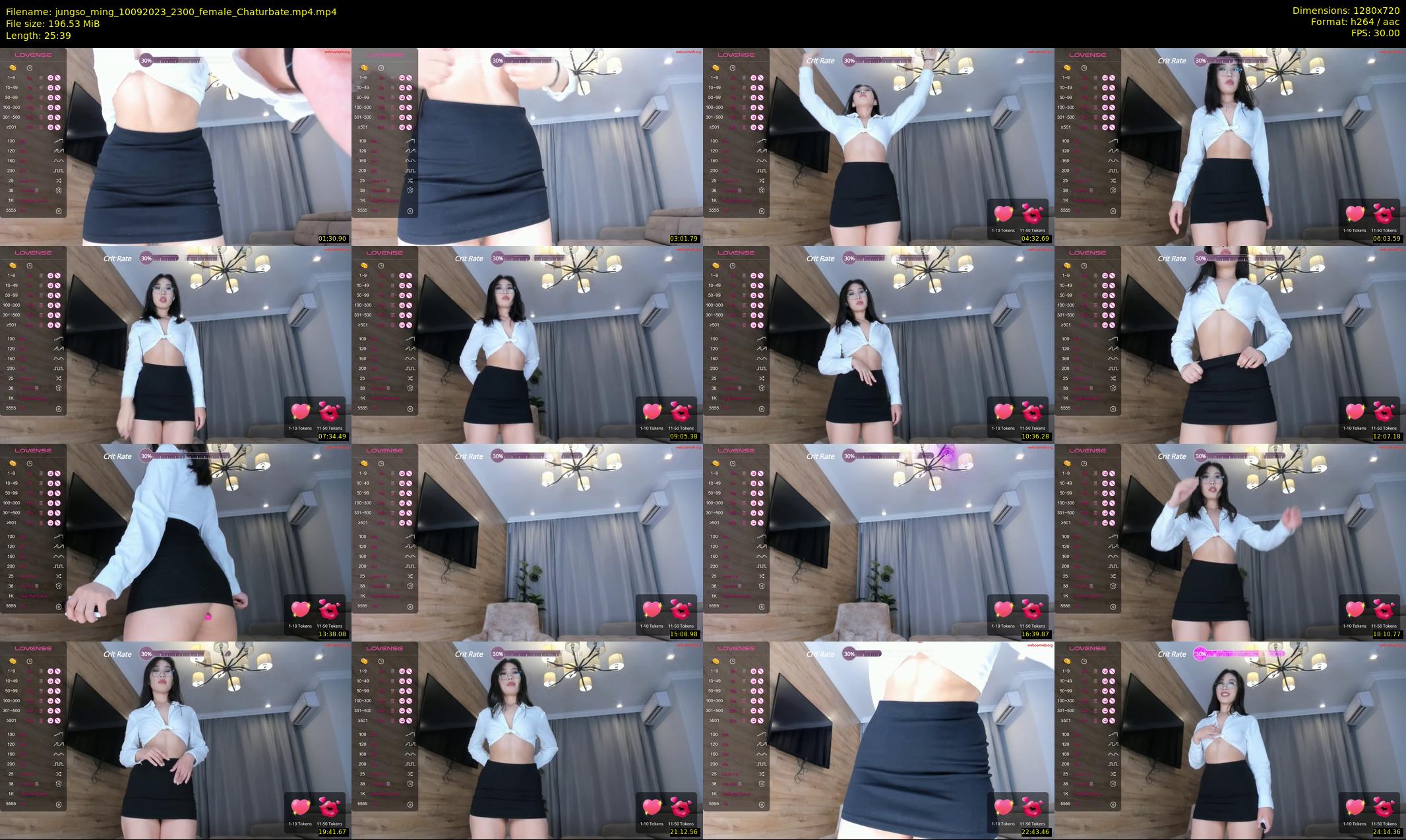 jungso_ming — 26 minute Chaturbate female cam show recording, 720p, Sep 10, 2023