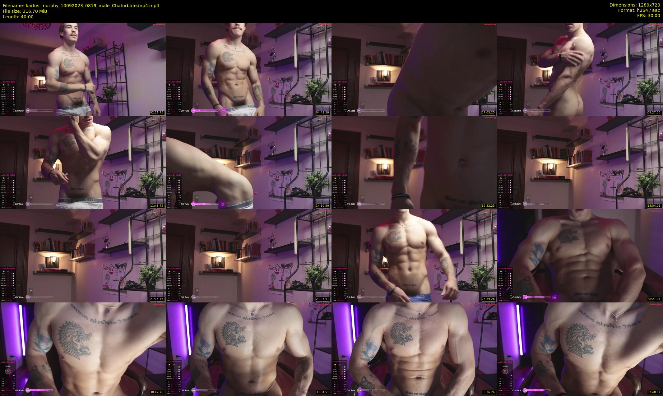 karlos_murphy — 40 minute Chaturbate male cam show recording, 720p, Sep 10, 2023