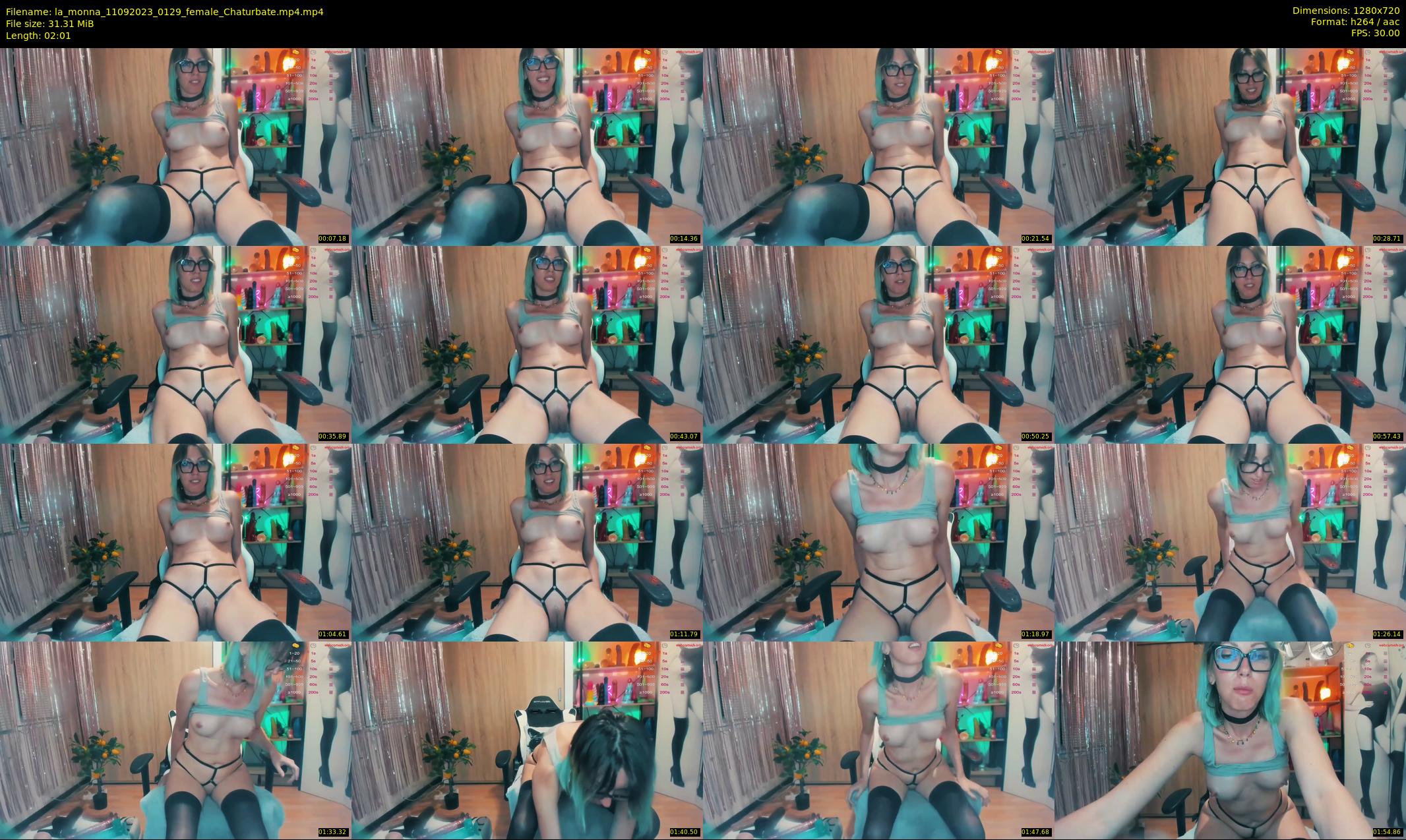 la_monna — 3 minute Chaturbate female cam show recording, 720p, Sep 11, 2023