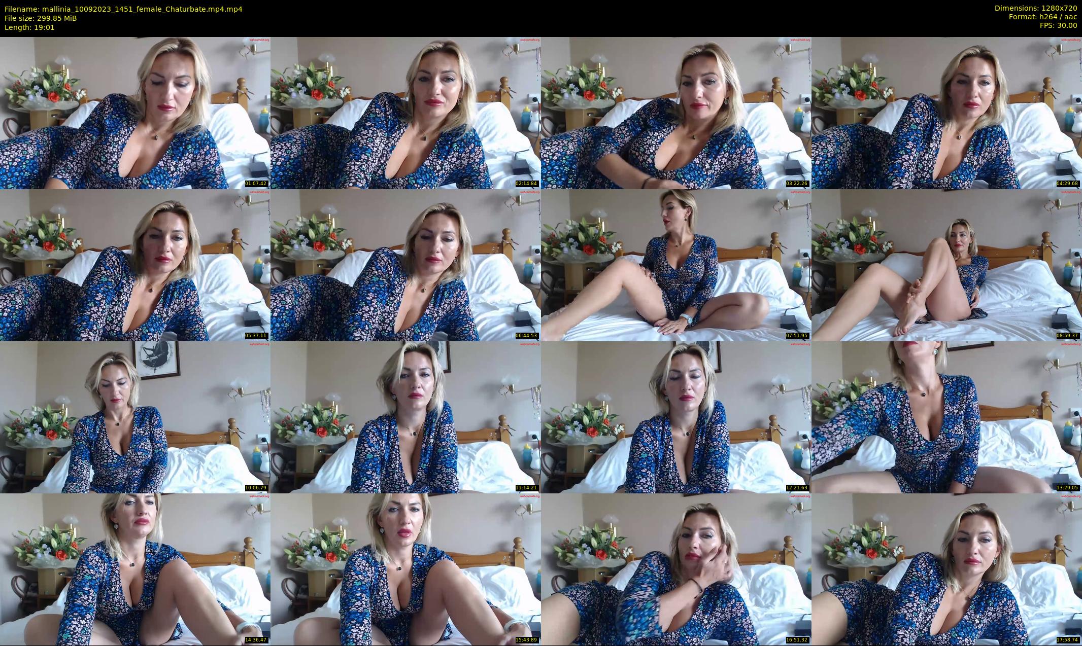 mallinia — 20 minute Chaturbate female cam show recording, 720p, Sep 10, 2023