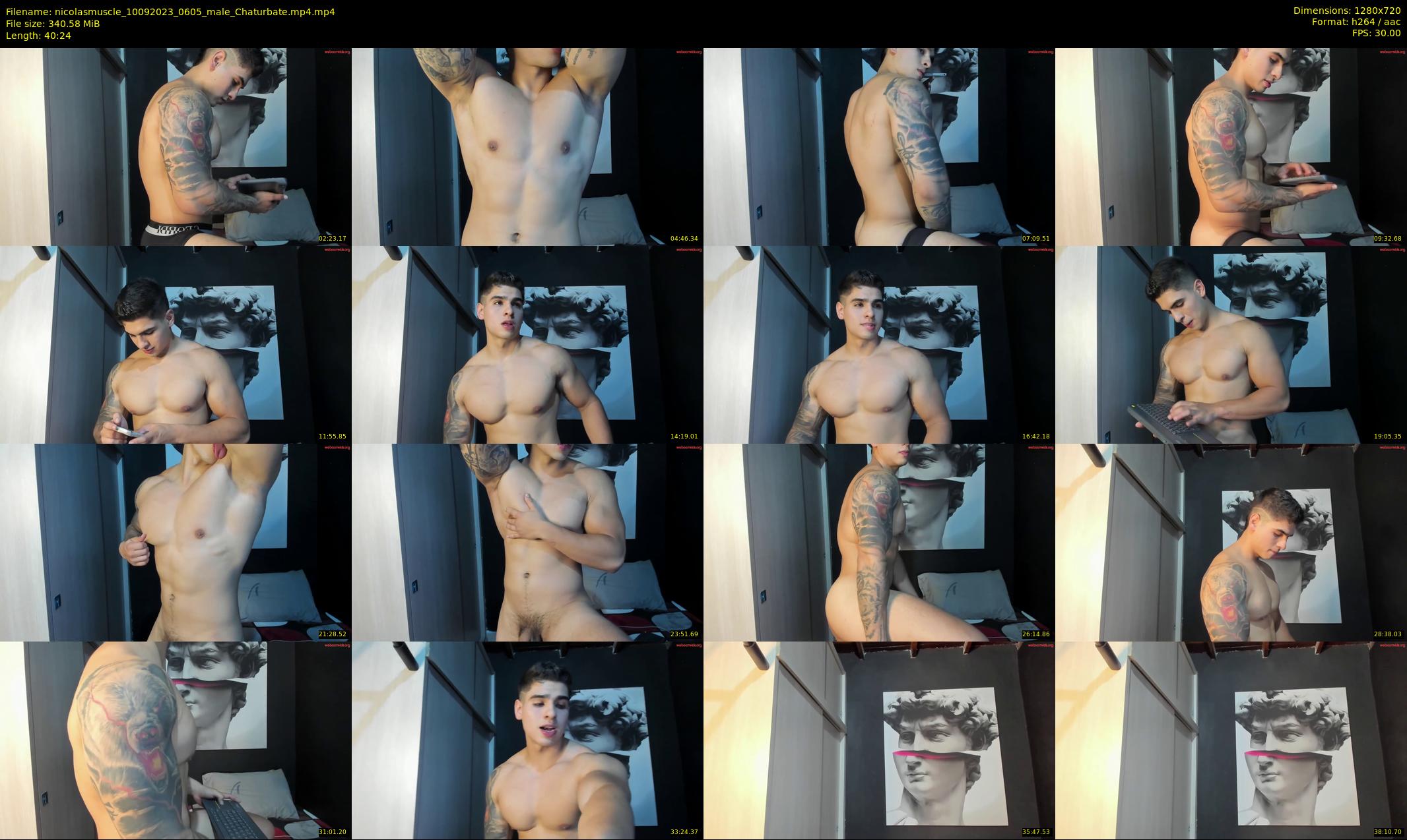 nicolasmuscle — 41 minute Chaturbate male cam show recording, 720p, Sep 10, 2023