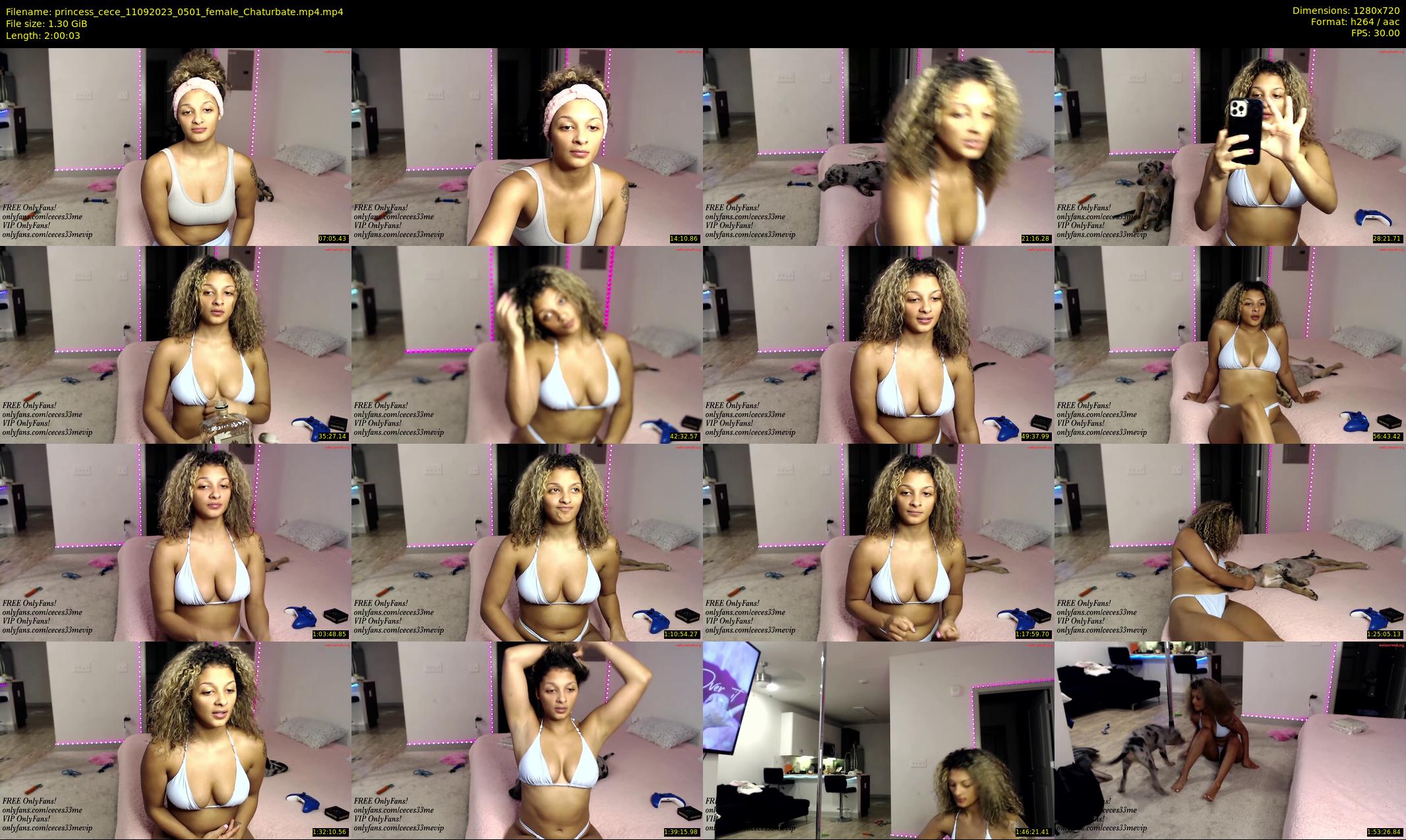 princess_cece — 121 minute Chaturbate female cam show recording, 720p, Sep 11, 2023