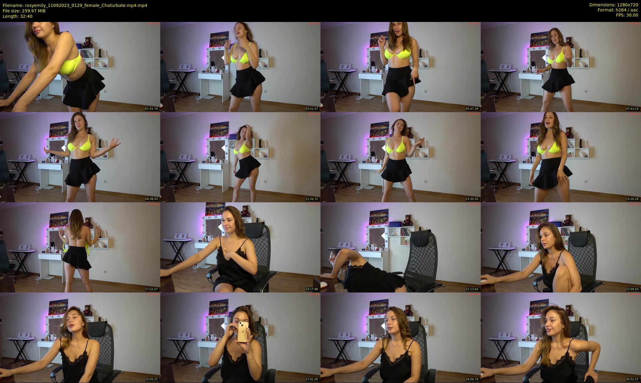 rosyemily — 33 minute Chaturbate female cam show recording, 720p, Sep 11, 2023