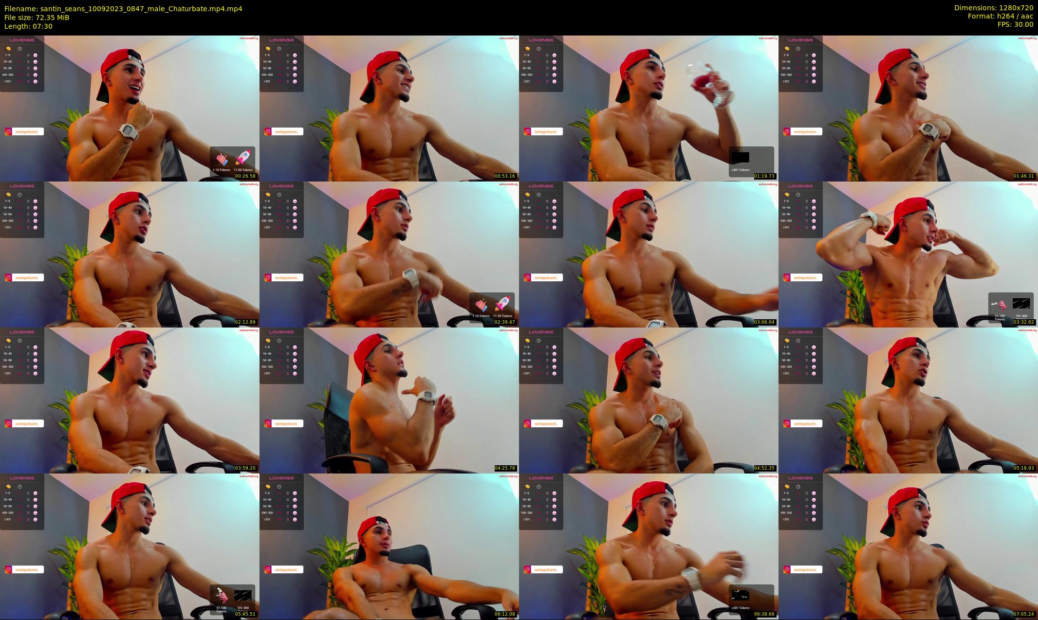 santin_seans — 8 minute Chaturbate male cam show recording, 720p, Sep 10, 2023