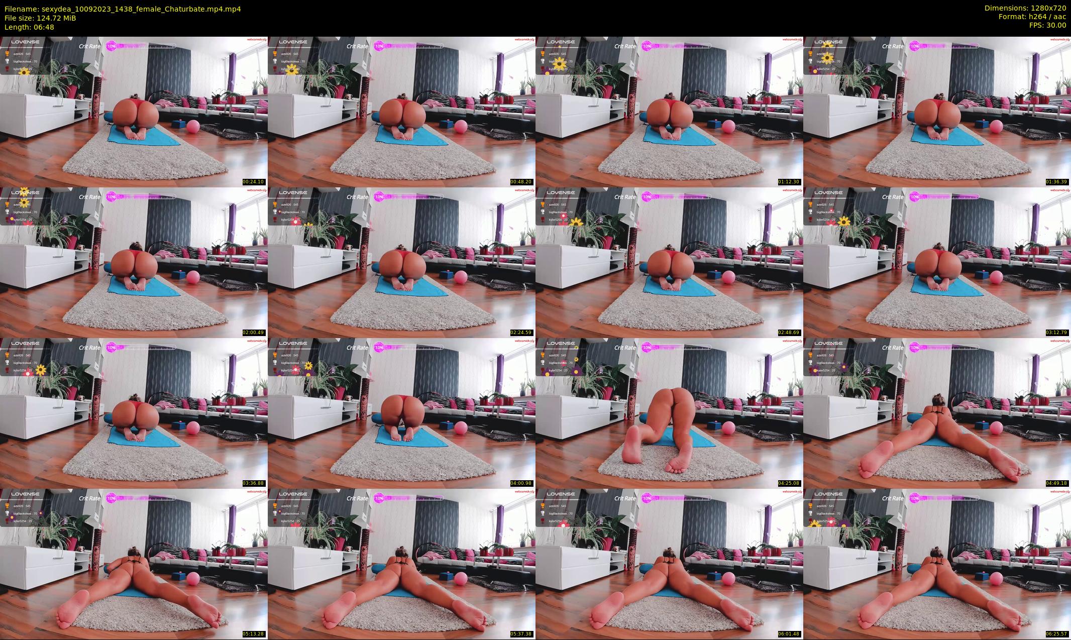 sexydea — 7 minute Chaturbate female cam show recording, 720p, Sep 10, 2023