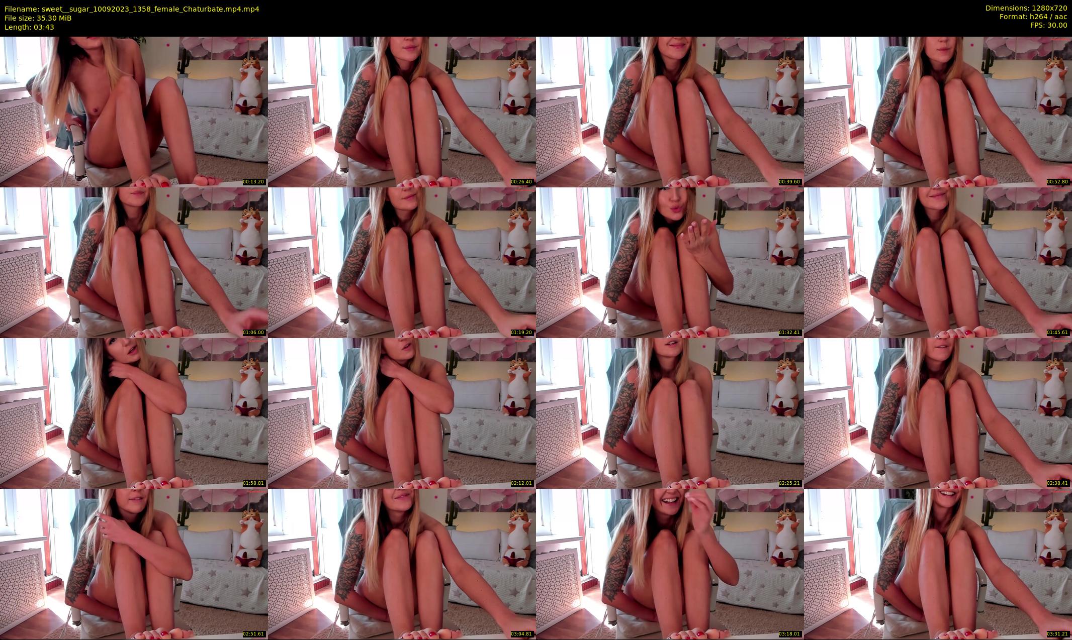 sweet__sugar — 4 minute Chaturbate female cam show recording, 720p, Sep 10, 2023