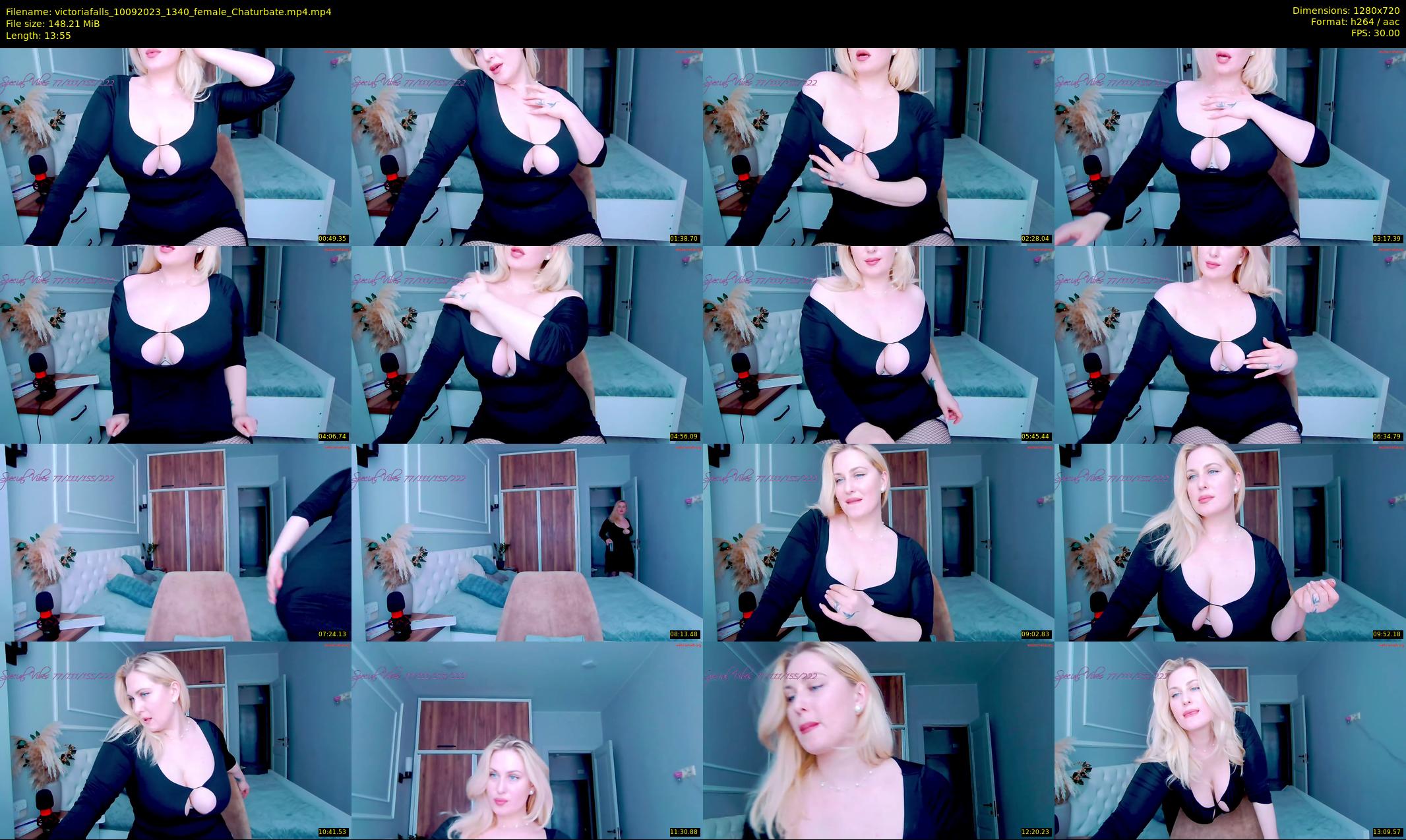 victoriafalls — 14 minute Chaturbate female cam show recording, 720p, Sep 10, 2023
