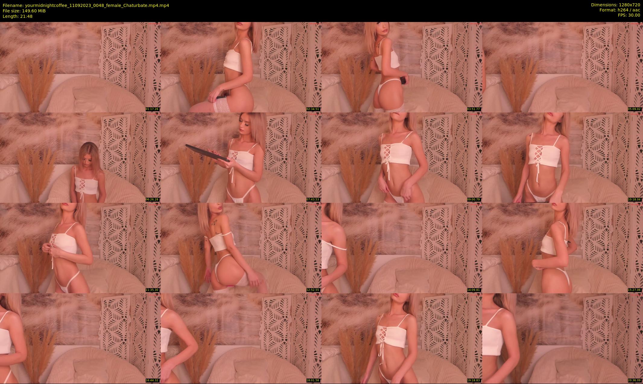 yourmidnightcoffee — 22 minute Chaturbate female cam show recording, 720p, Sep 11, 2023