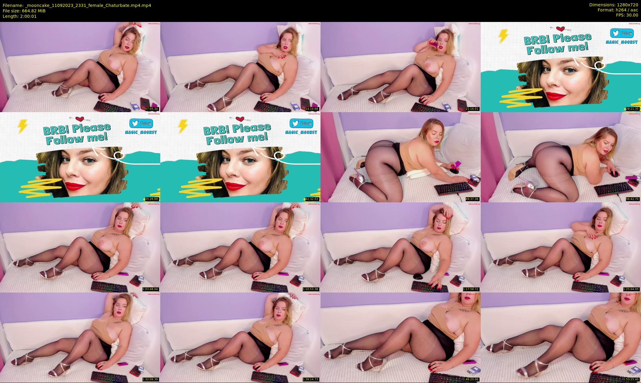 _mooncake — 121 minute Chaturbate female cam show recording, 720p, Sep 11, 2023