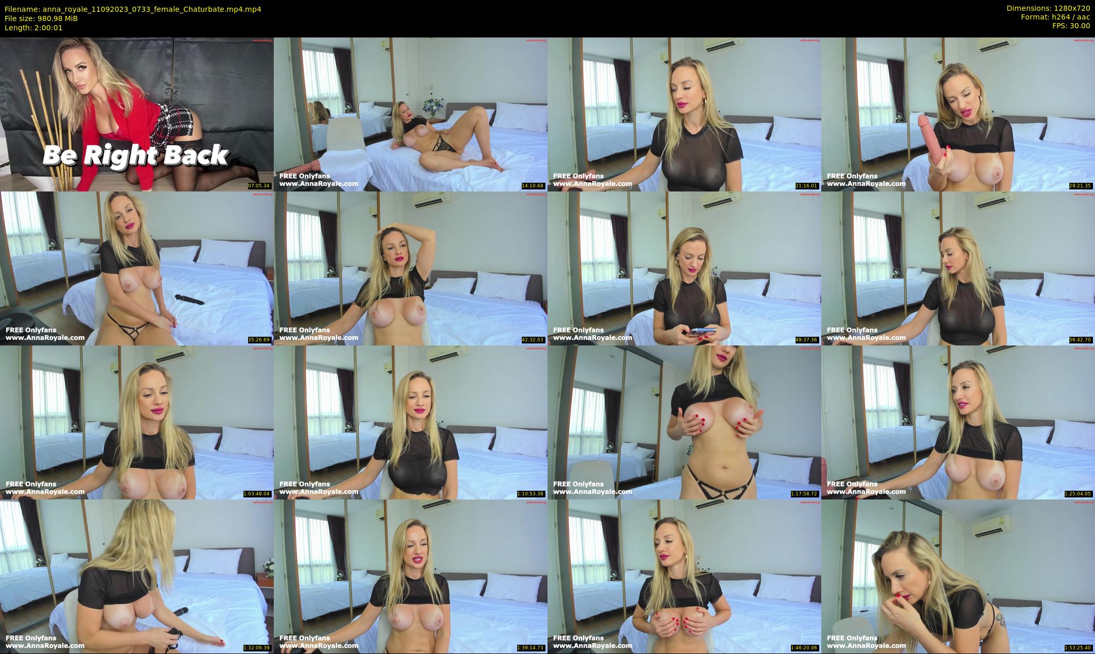 anna_royale — 121 minute Chaturbate female cam show recording, 720p, Sep 11, 2023