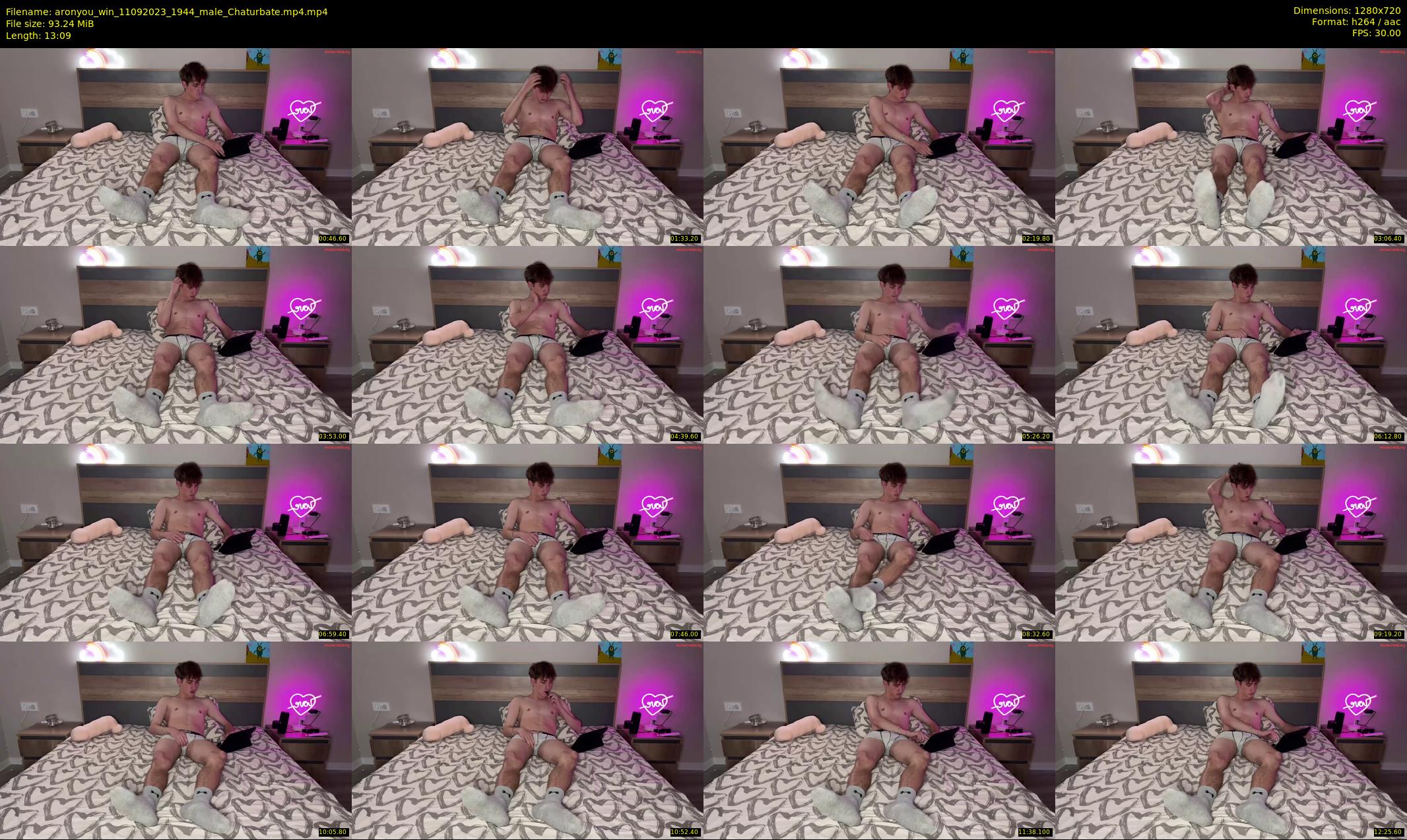 aronyou_win — 14 minute Chaturbate male cam show recording, 720p, Sep 11, 2023